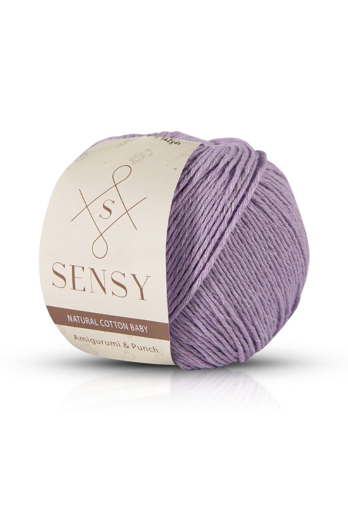 SENSY Premium Amigurumi Ipi Punch (PANÇ) Baby Soft Cotton 50 gr Örgü Ip Lila