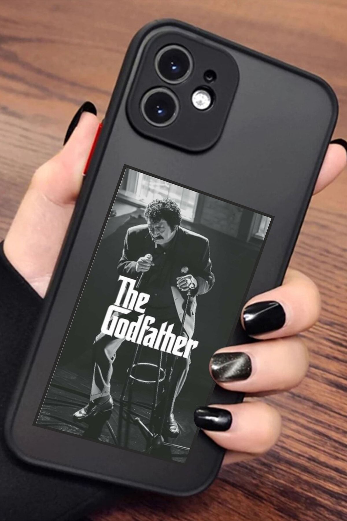 casesing Iphone 11 Kamera Lens Korumalı Müslüm Godfather Tasarımlı Montreal Siyah Kılıf