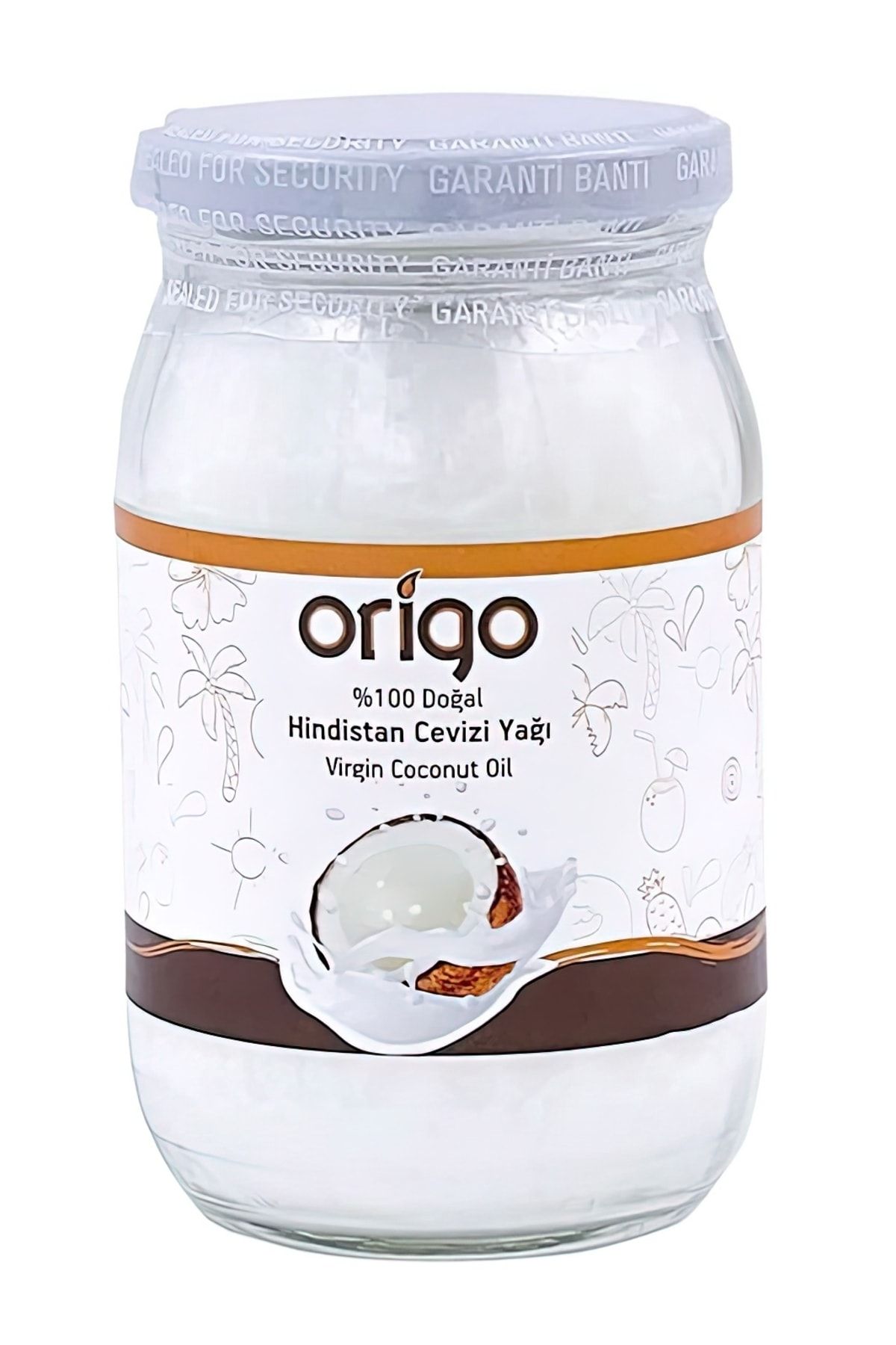 Origo Hindistan Cevizi Yağı 330 ml Soğuk Sıkım (FOOD GRADE) Cam Kavanoz || Sertifikalı