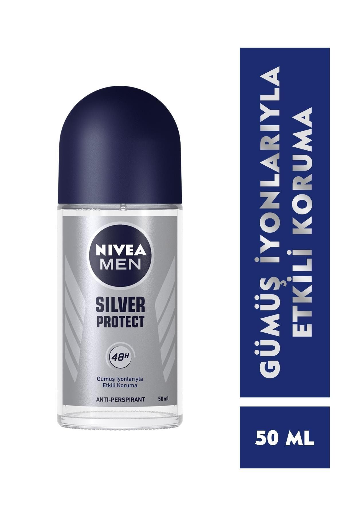 Men Erkek Roll On Deodorant Silver Protect 50ml 48 Saat Anti-perspirant Koruma_0