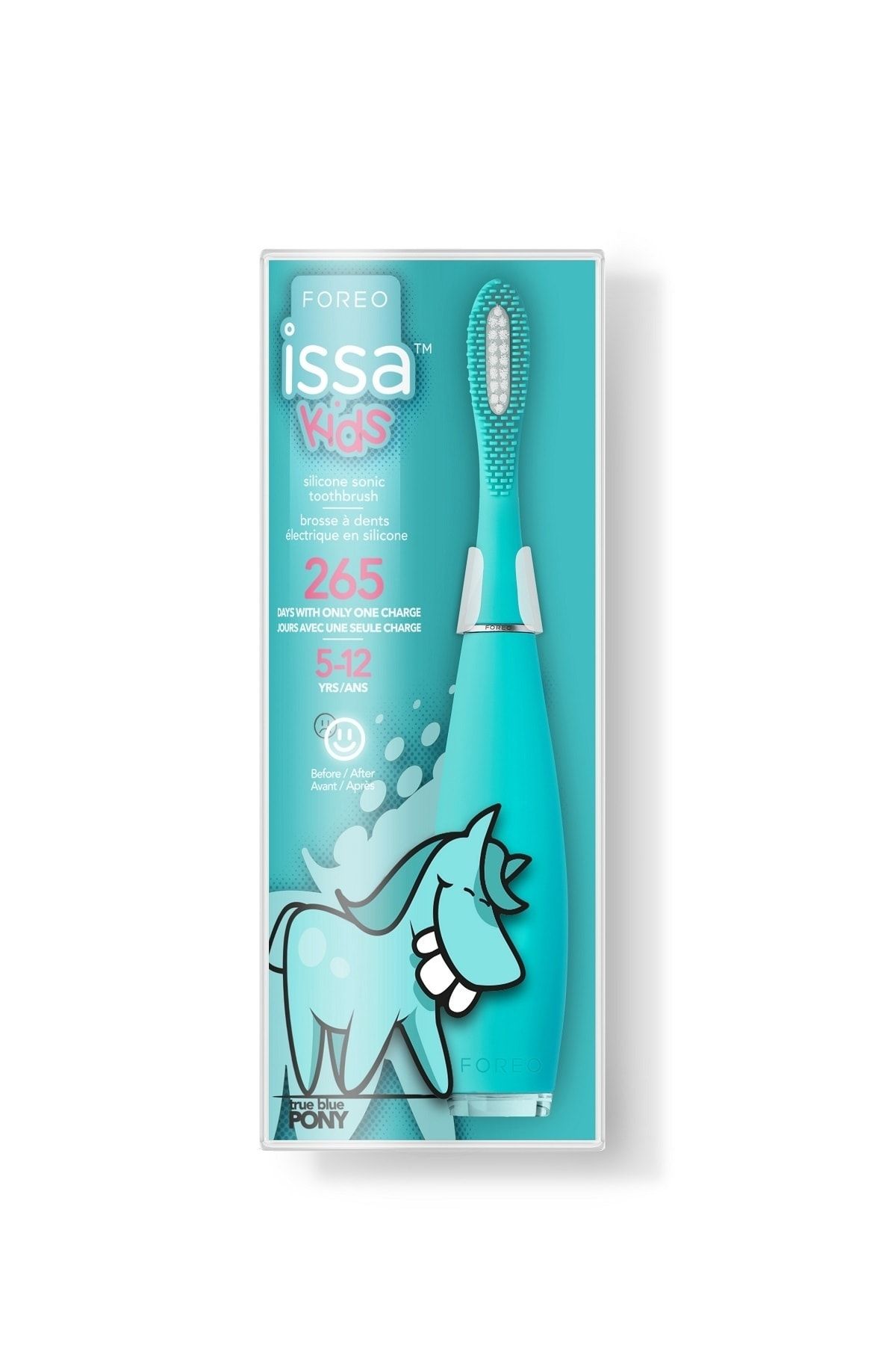 Foreo Issa™ Kids Çocuk Diş Fırçası (5-12 Yaş Için), True Blue Pony