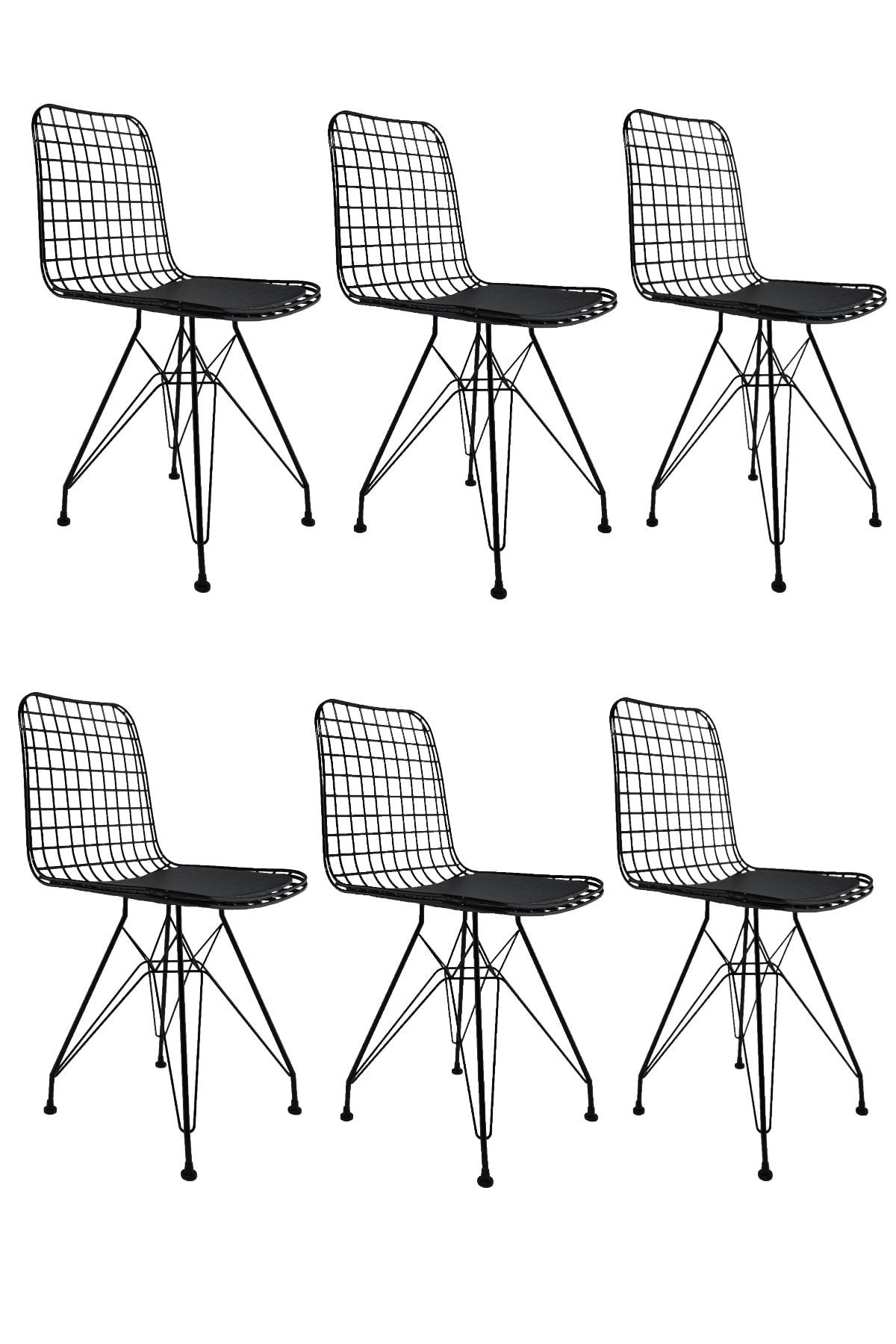 Kenzlife Knsz kafes tel sandalyesi 6 lı mazlum syhsyh ofis cafe bahçe mutfak