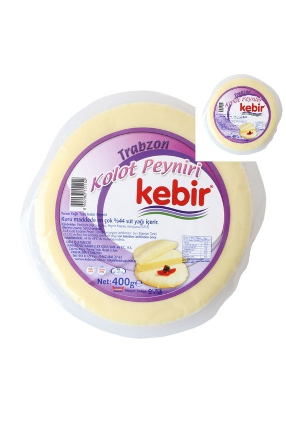 Kebir Yağlı Kolot Peyniri 2 X 400 Gr