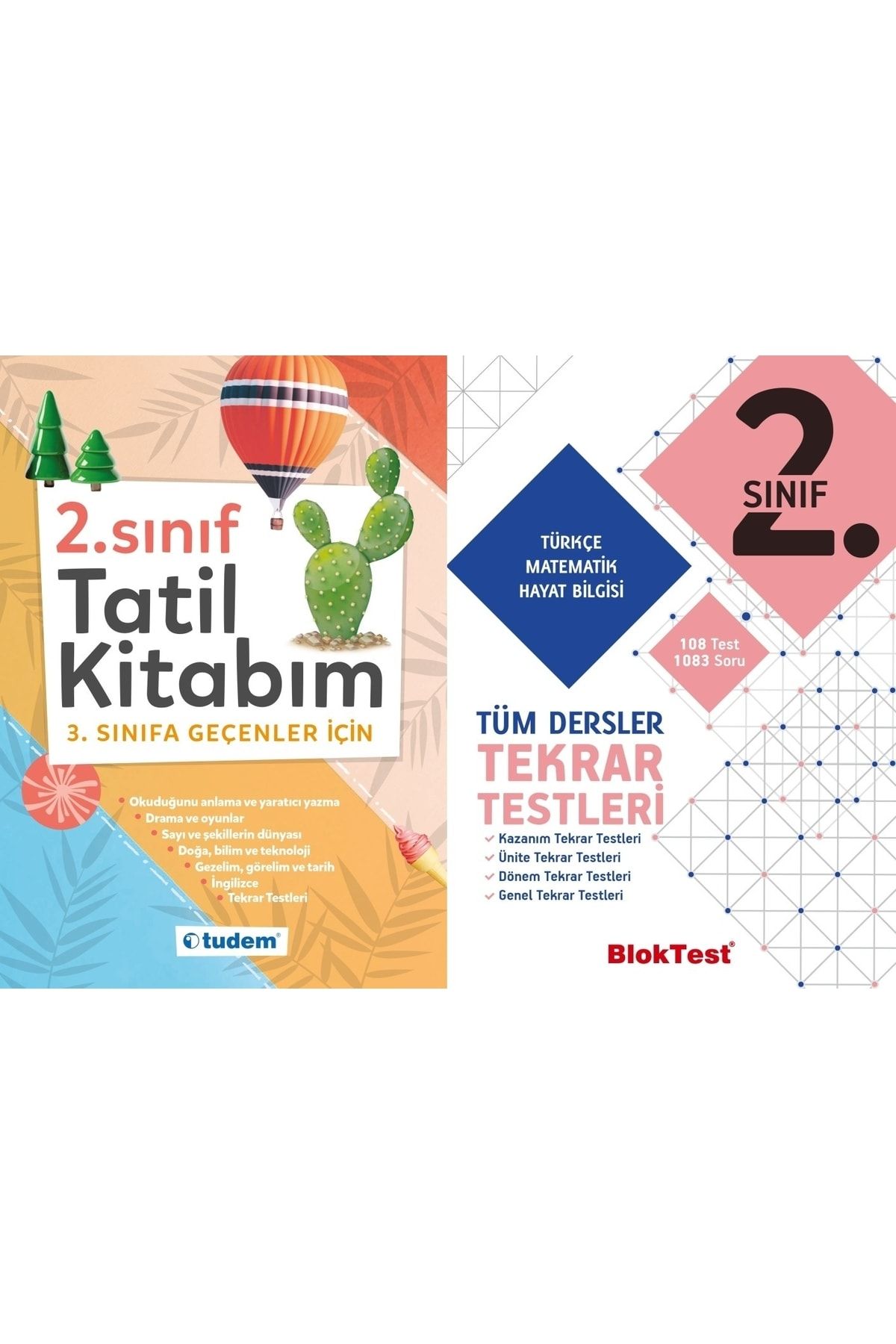 Tudem Yayınları Tudem 2.sınıf Tatil Kitabı Ve Bloktest 2.sınıf Tüm Dersler Tekrar Test Seti