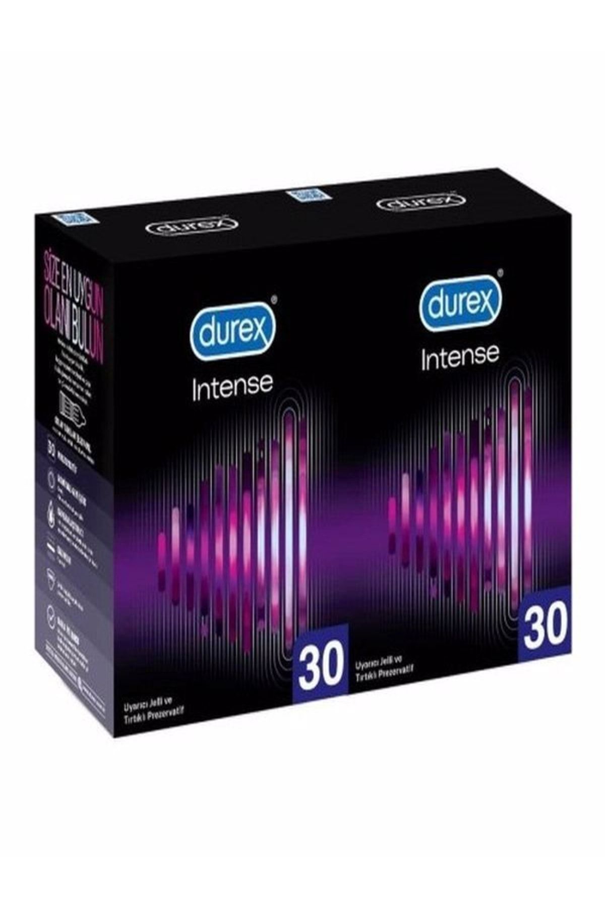 Durex Intense Uyarıcı Prezervatif 30 Lu X 2 Adet (60 Adet)- Gizli Paketleme