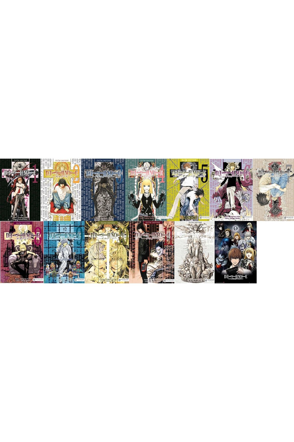 Romans Death Note - Ölüm Defteri Seti 12 Kitap Seri -tsugumi Ooba-ölüm Defteri ...manga Serisi