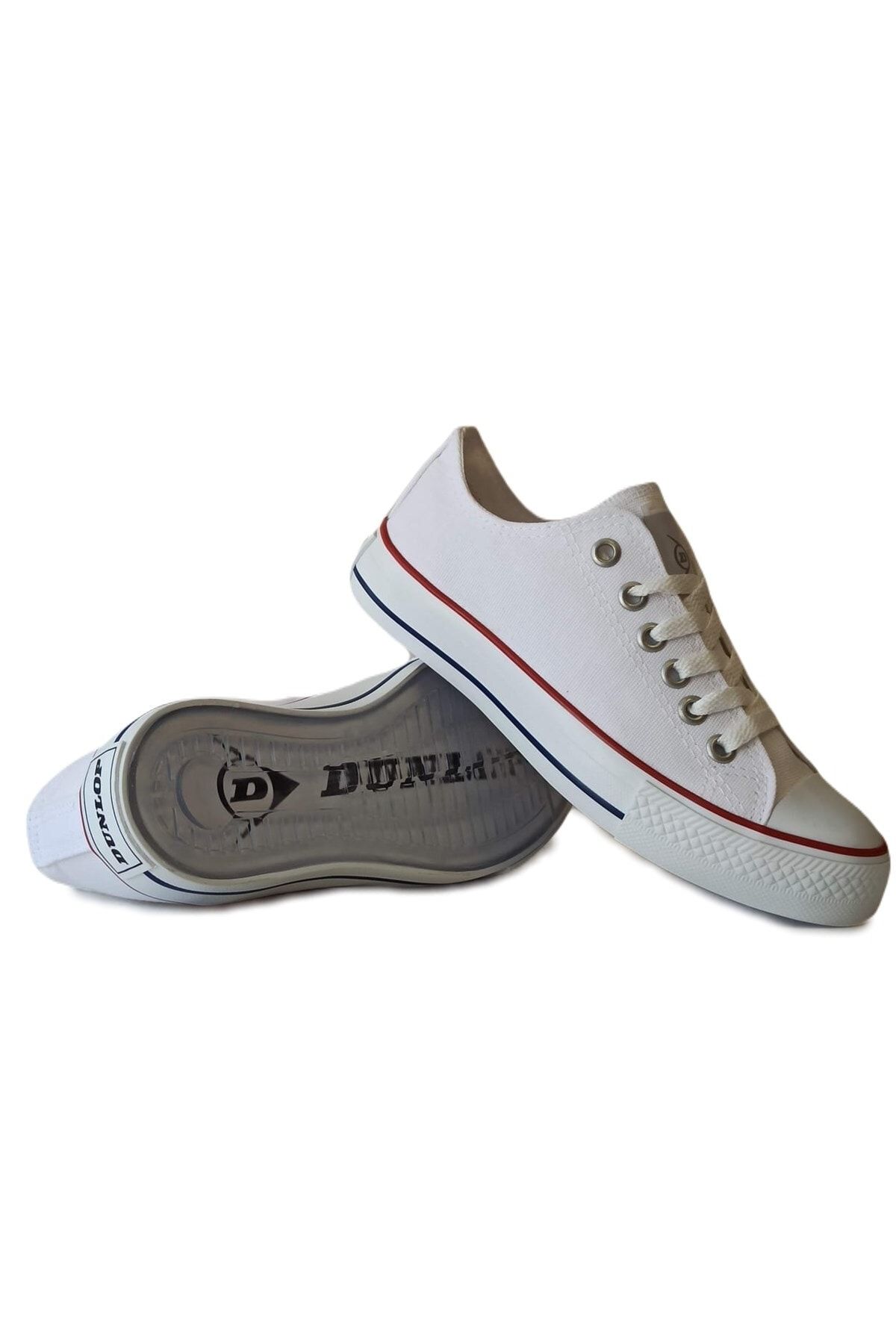 Dunlop Kadın Yazlık Keten Sneaker Günlük Spor Ayakkabı 1983 Beyaz V1
