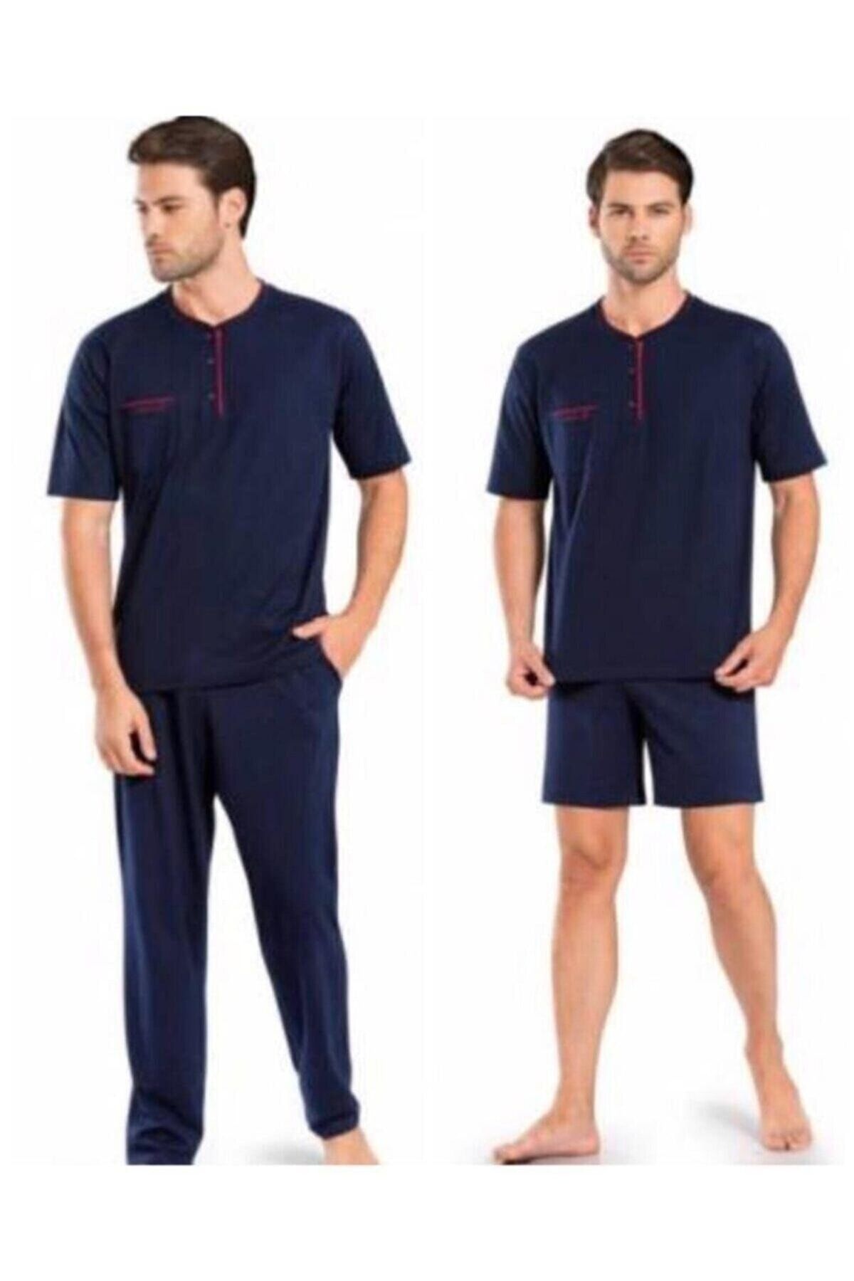 Pierre Cardin Pijama Şort 3 Lü Pijama Takımı