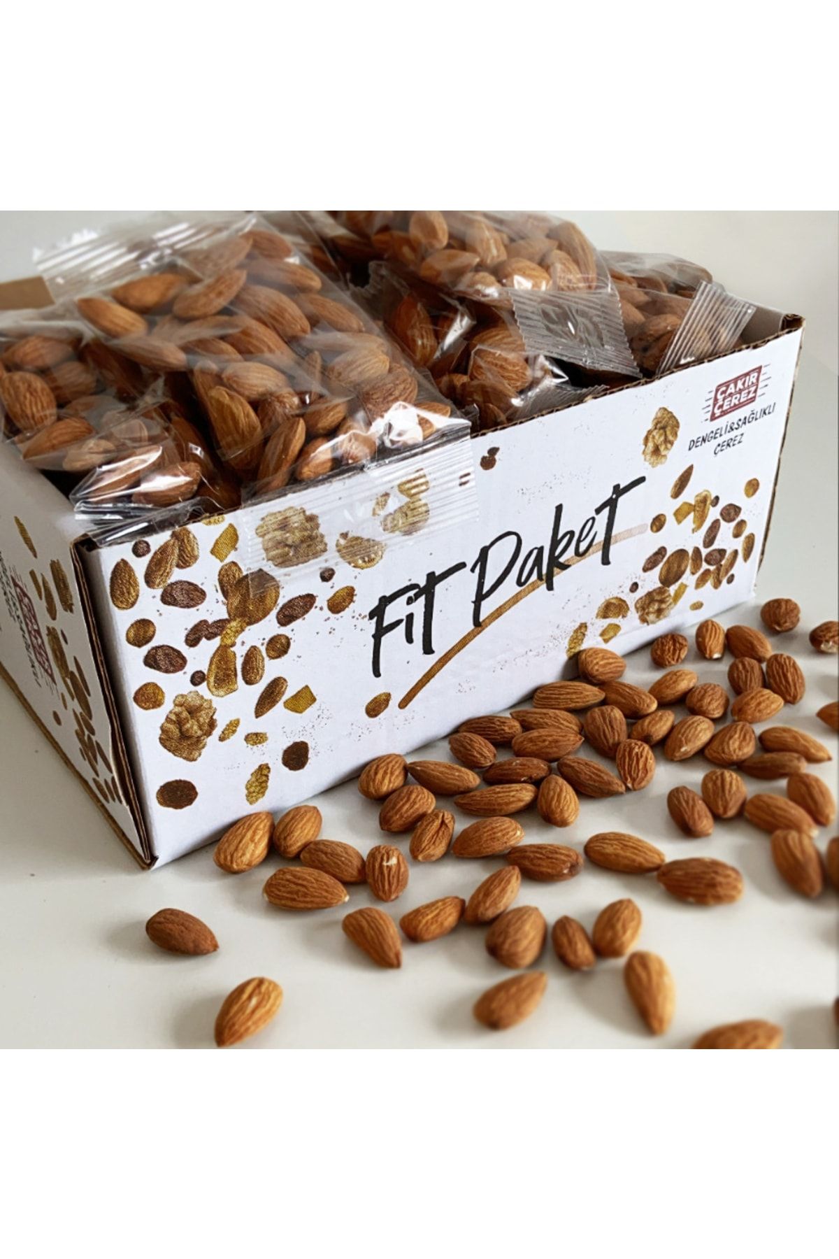 Çakır Çerez Fit Paket Çiğ Badem 40 Gr. Paketli 25 Adet