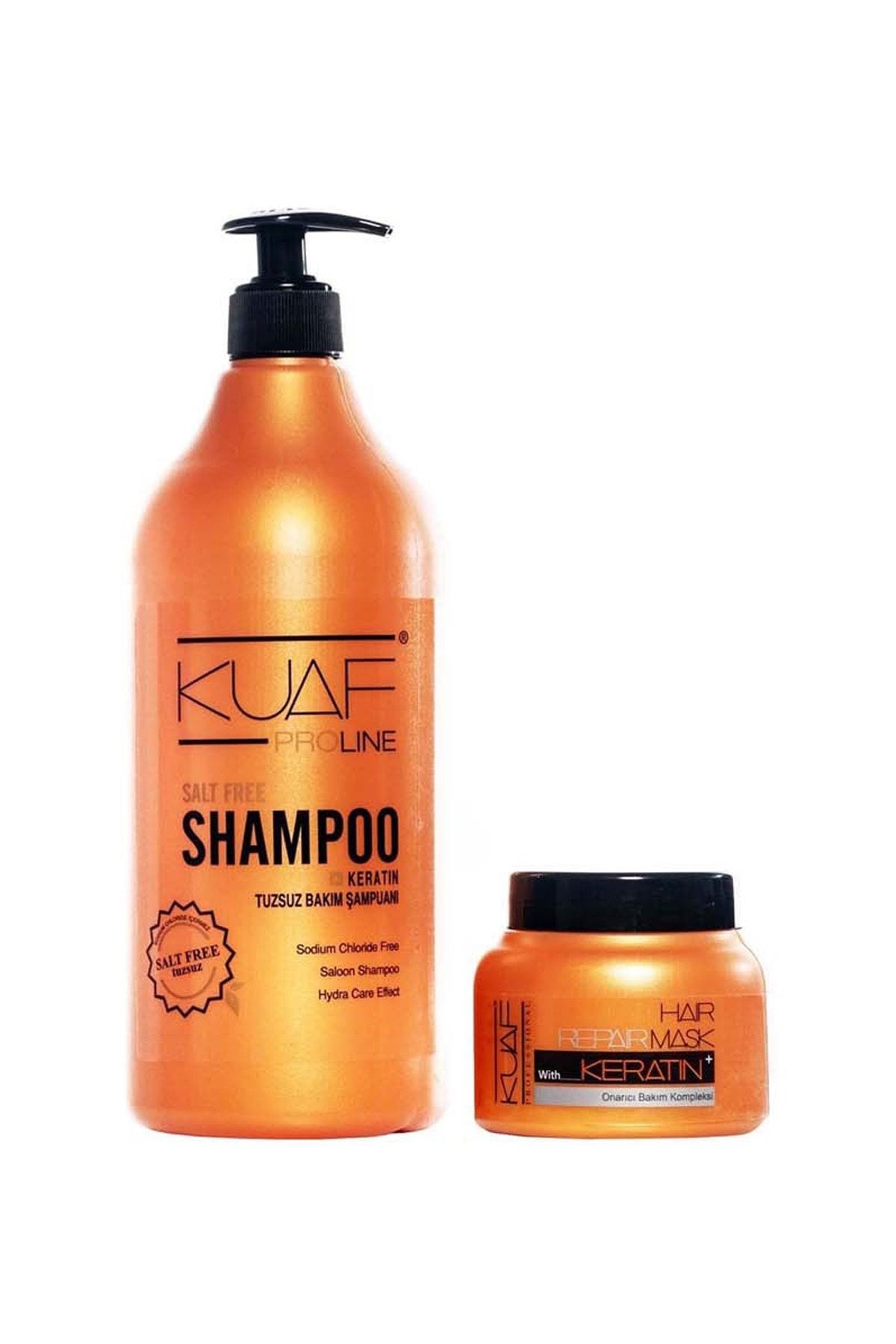 Kuaf Tuzsuz Şampuan 1 L Keratin Saç Maskesi 250 ml