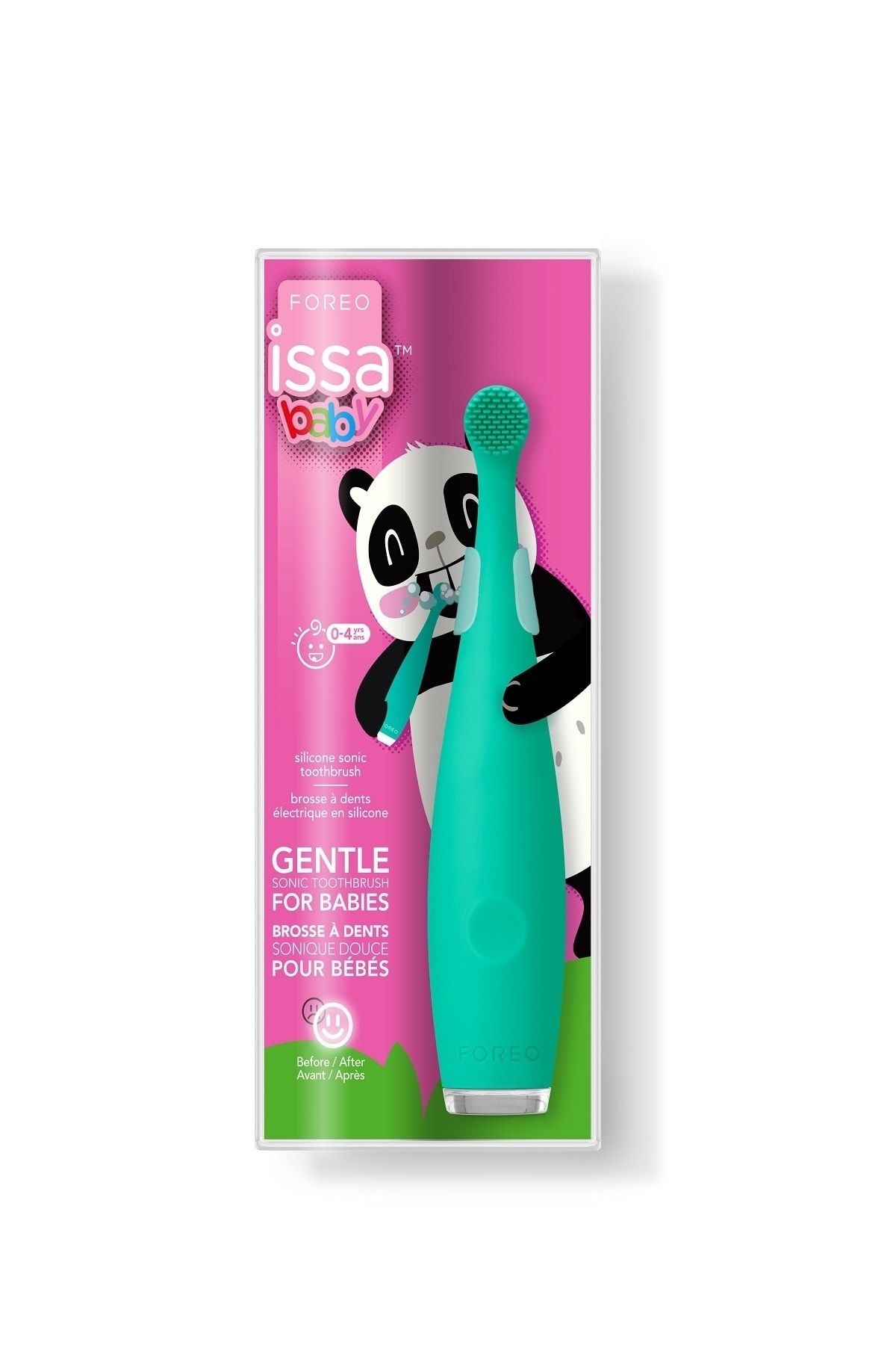 Foreo Issa™ Baby Bebek Diş Fırçası (0-4 Yaş Için) Kiwi Green Panda