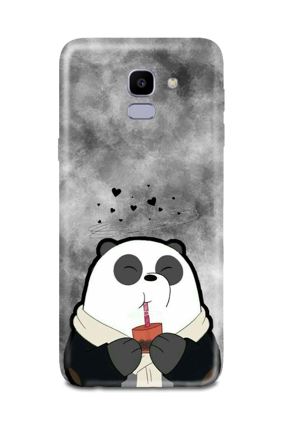 PERAX Samsung Galaxy J6 Panda Desenli Telefon Kılıfı Samsungj6-00001001-01