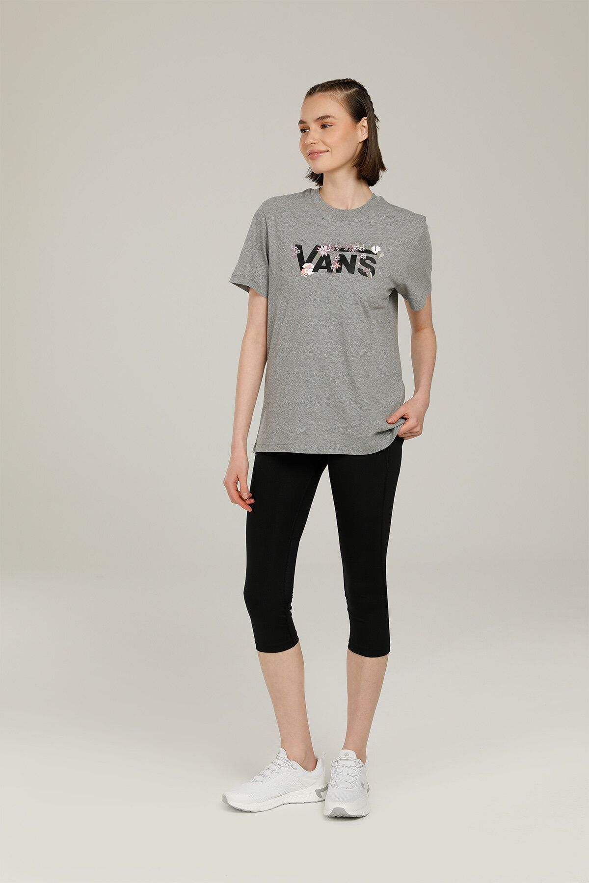 Vans Wm Drop V Floral Bf-b Kadın Kısa Kol T-shirt