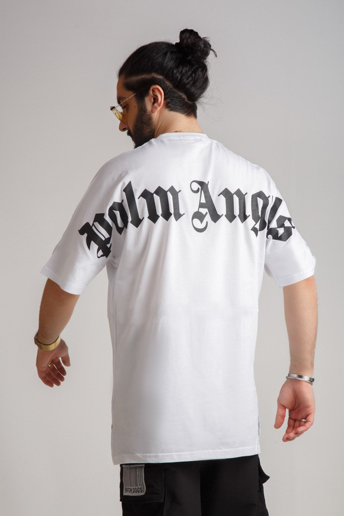 JACKS MAN Beyaz Palm Angels Oversize T-shirt