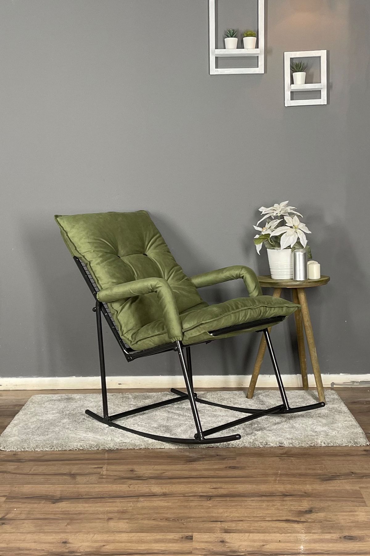 Berta Concept Harpy Sallanır Sandalye & Dinlenme Koltuğu Yeşil