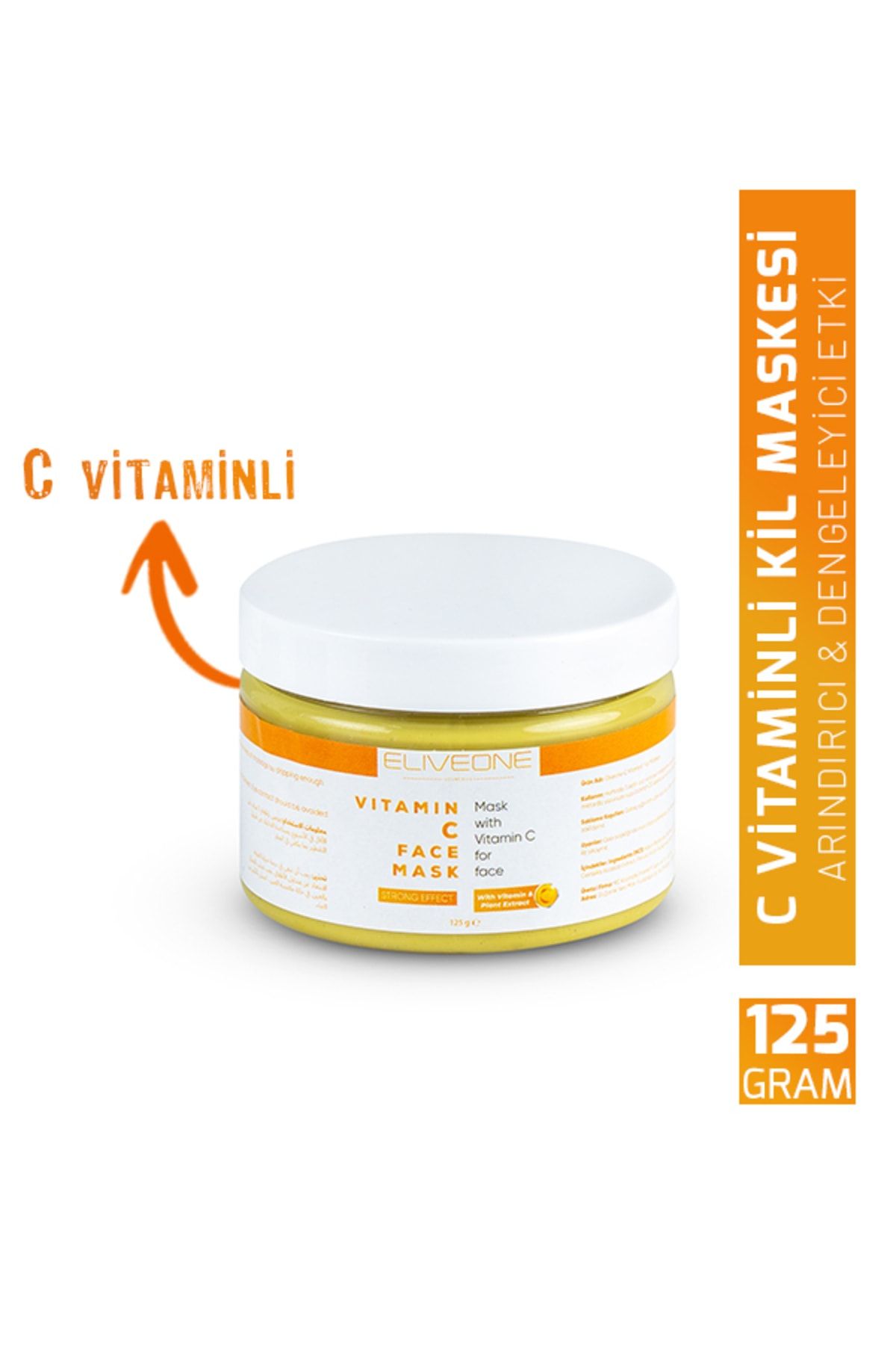 Eliveone Elıveone Kil Maskesi - C Vitaminli Arındırıcı Etki 125 gr