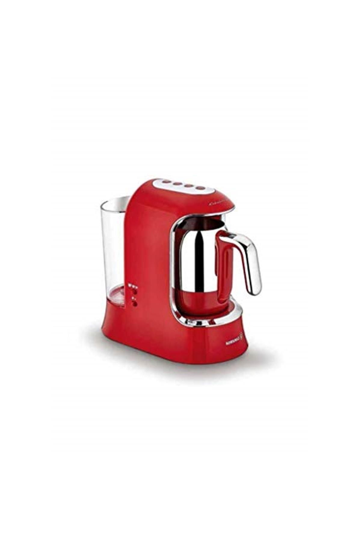 KORKMAZ A862 Kahvekolik Aqua Kahve Makinesi Kırmızı Krom