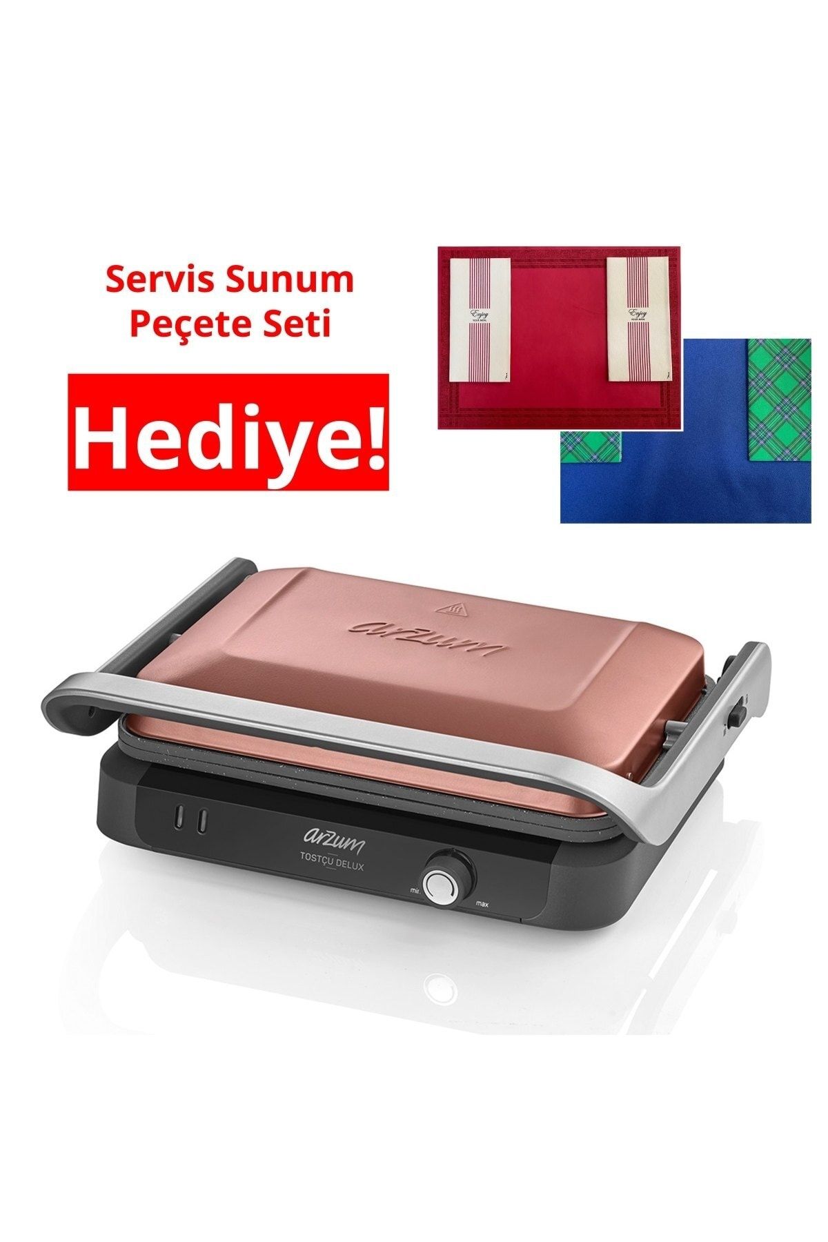 Arzum Ar2039 Gün Batımı Tostçu Delux 1800 W Tost Makinesi