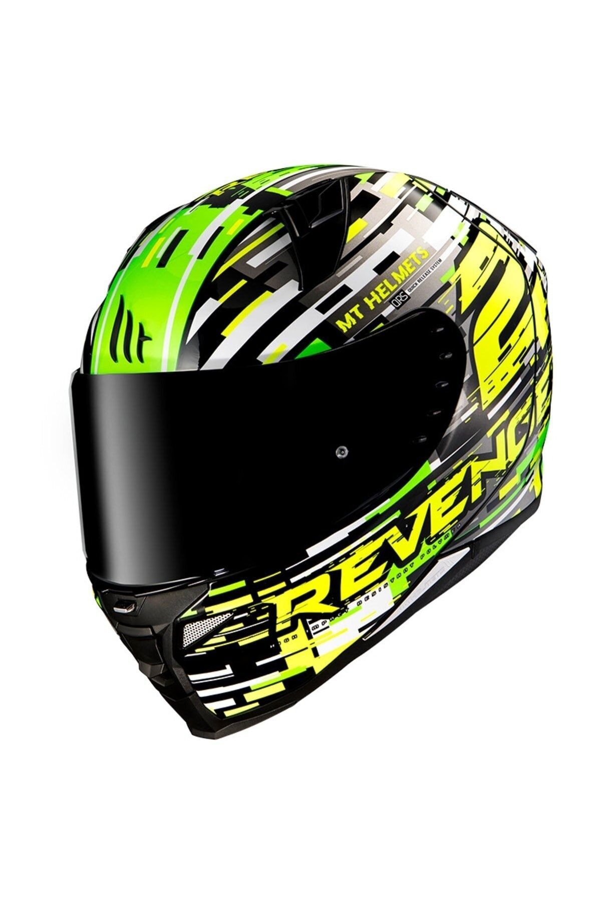 MT Revenge 2 Baye A6 Gloss Full Face Motosiklet Kaski Yeşil