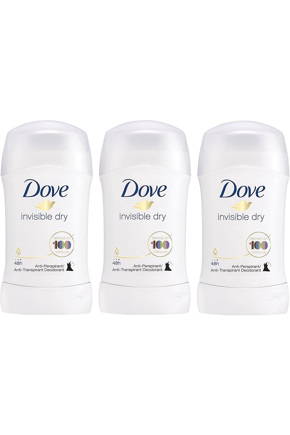 Dove Deodarant Invisible Dry Stick 40 Ml X 3 Adet