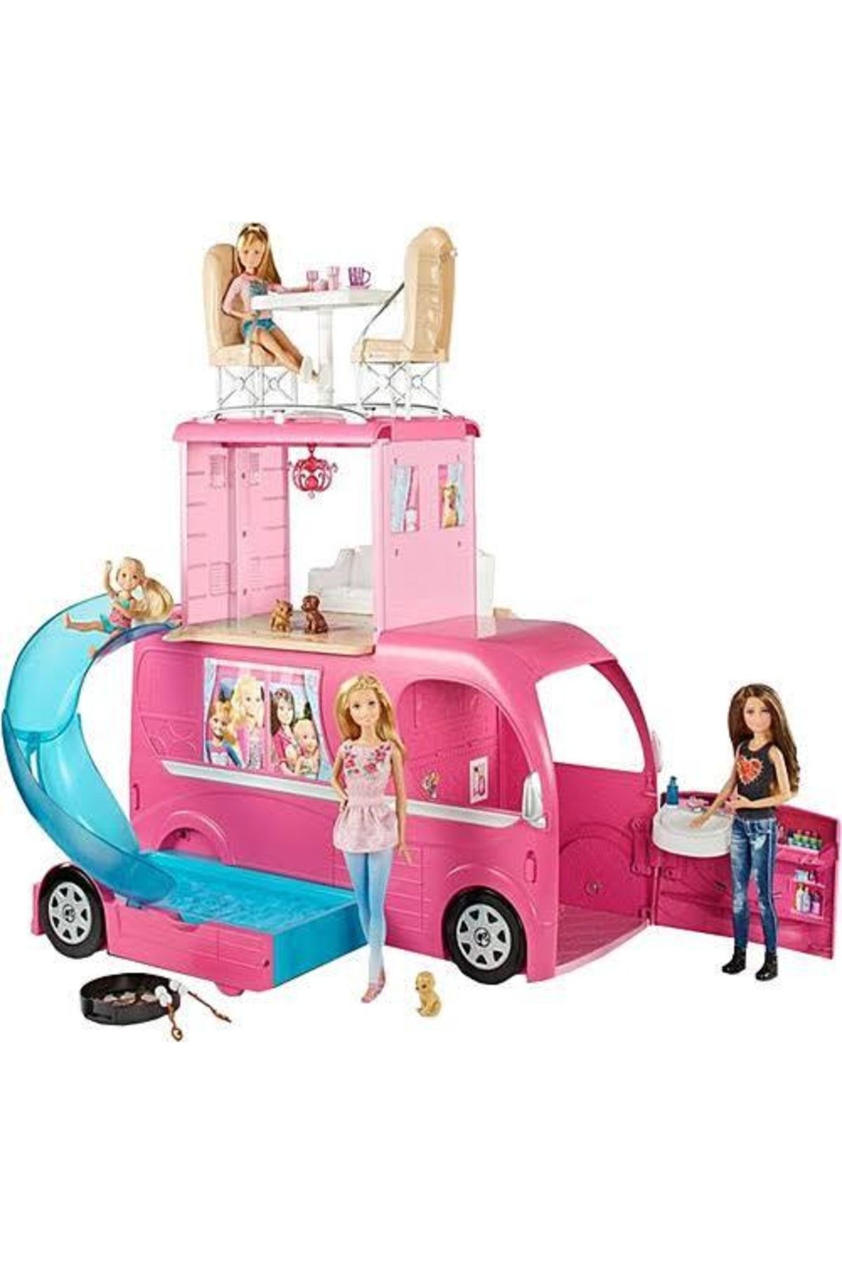 Mattel Barbie Yeni Pembe Karavan