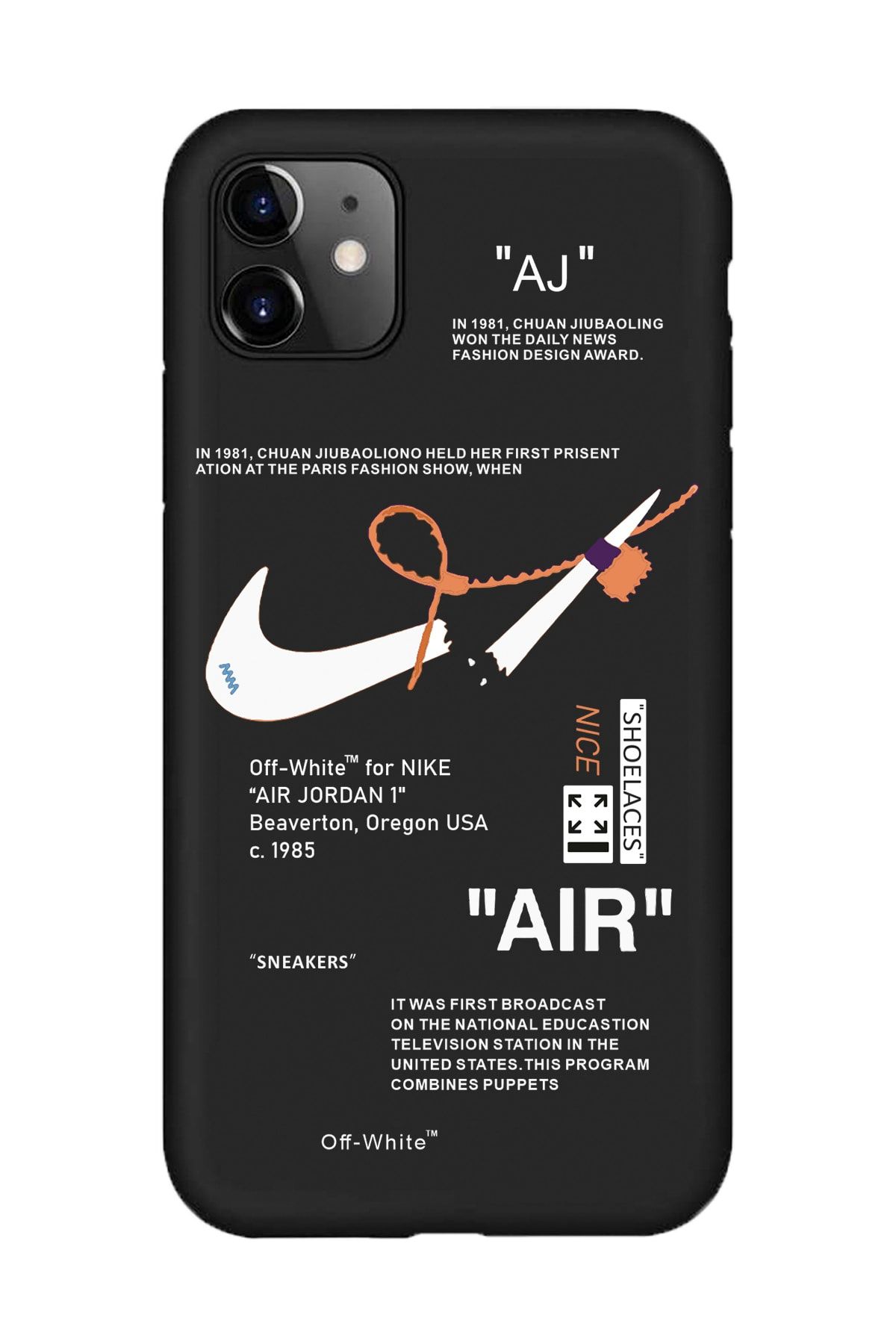 shoptocase Iphone 11 Uyumlu Nike Air Desenli Premium Lansman Kılıf