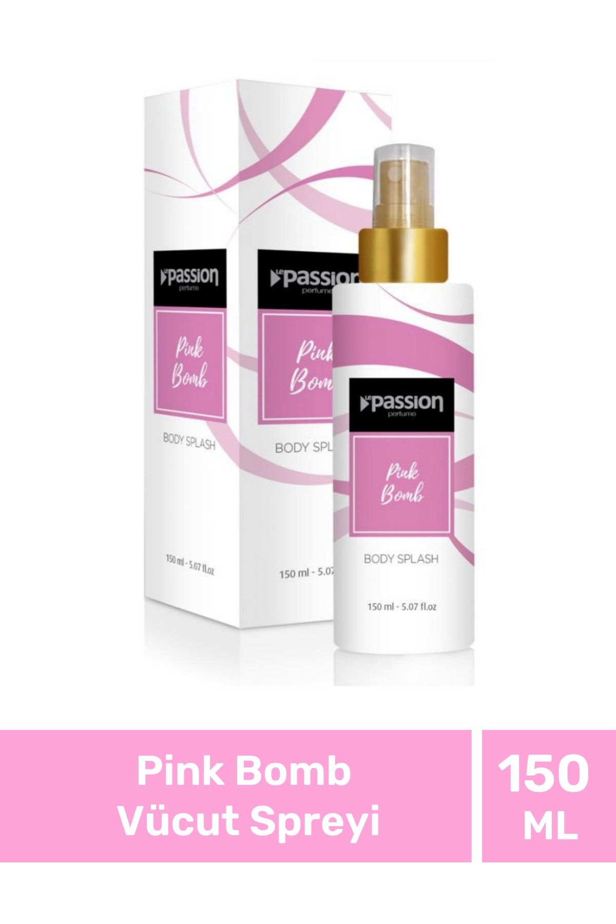LE PASSİON PERFUME Pink Bomb Gün Boyu Kalıcı Nemlendirici Bakım Body Splash Vücut Spreyi 150 ml