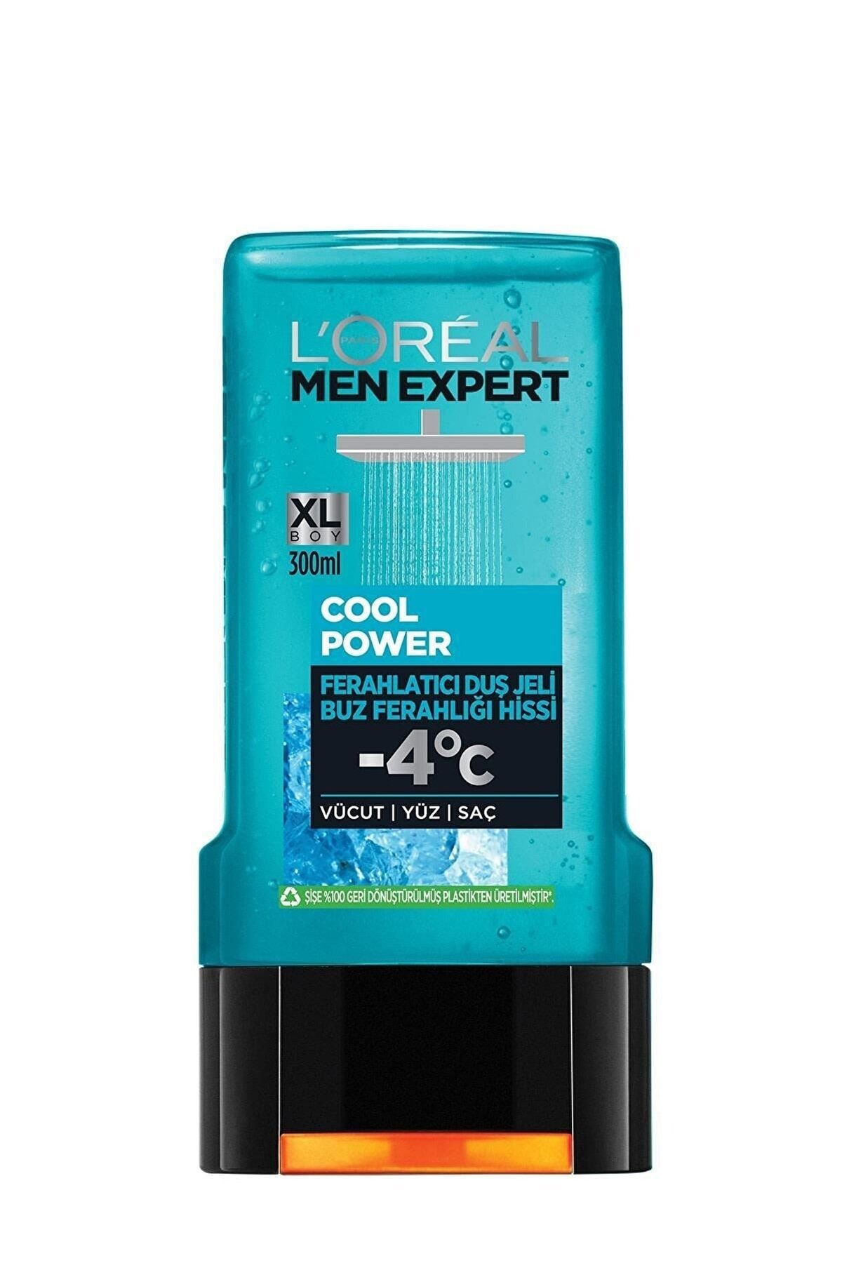 L'Oreal Paris Men Expert Cool Power Buz Ferahlığında Soğuk Duş Etkisi Erkek Duş Jeli 300ml