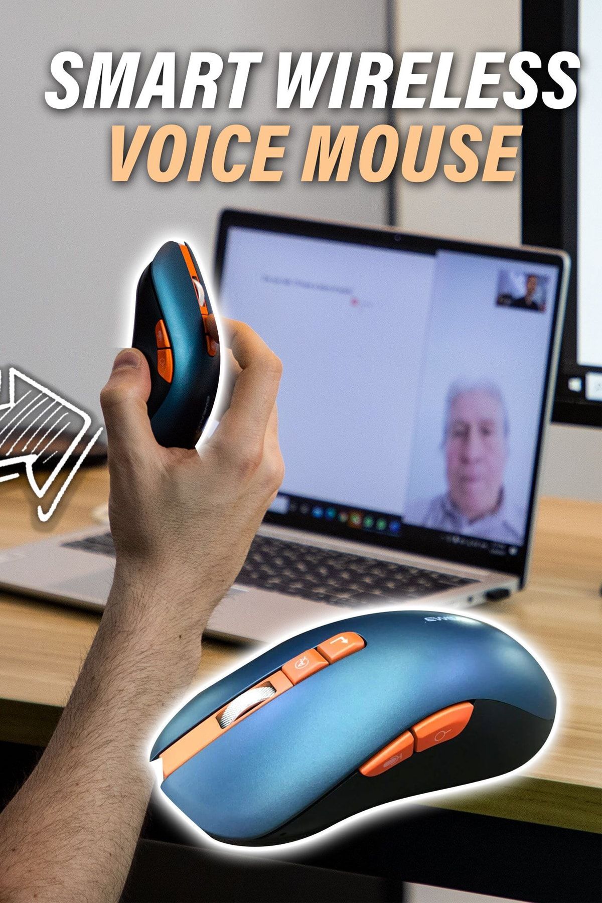 TrkTech Yeni Nesil Akıllı Kablosuz Mouse