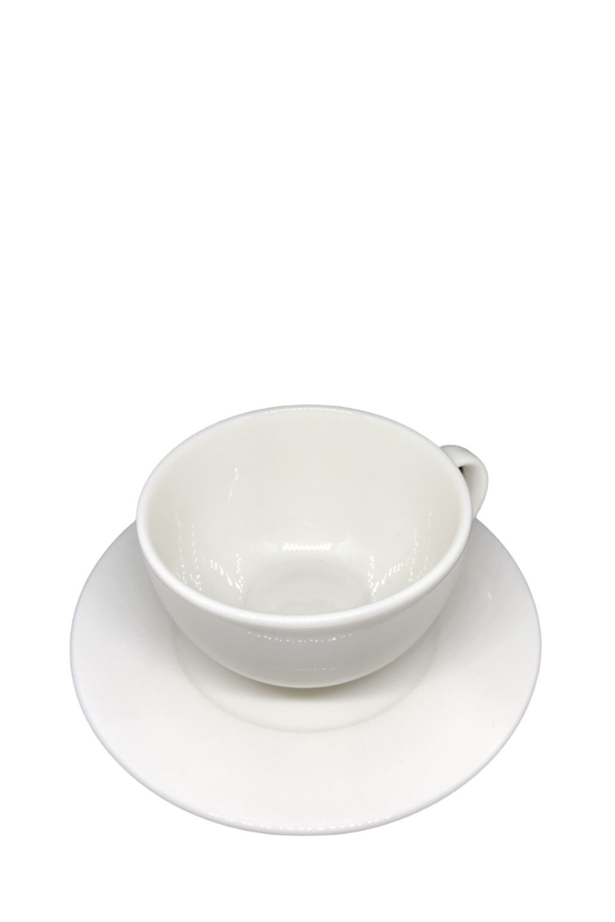 Güral Porselen Cappuccino Bardağı Krem 12 Takım