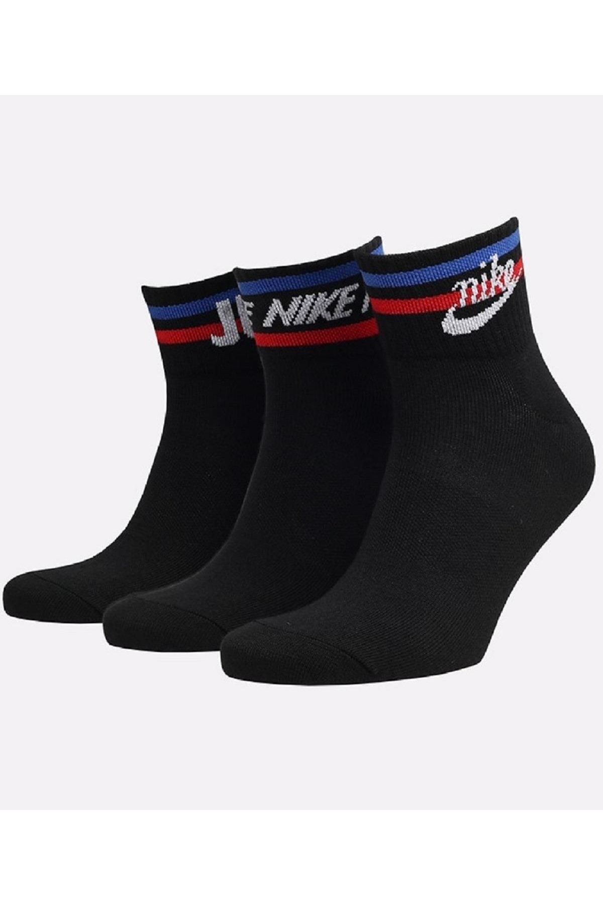 Nike Everyday Essential 3 Lü Unisex Siyah Soket Çorap Move To Zero