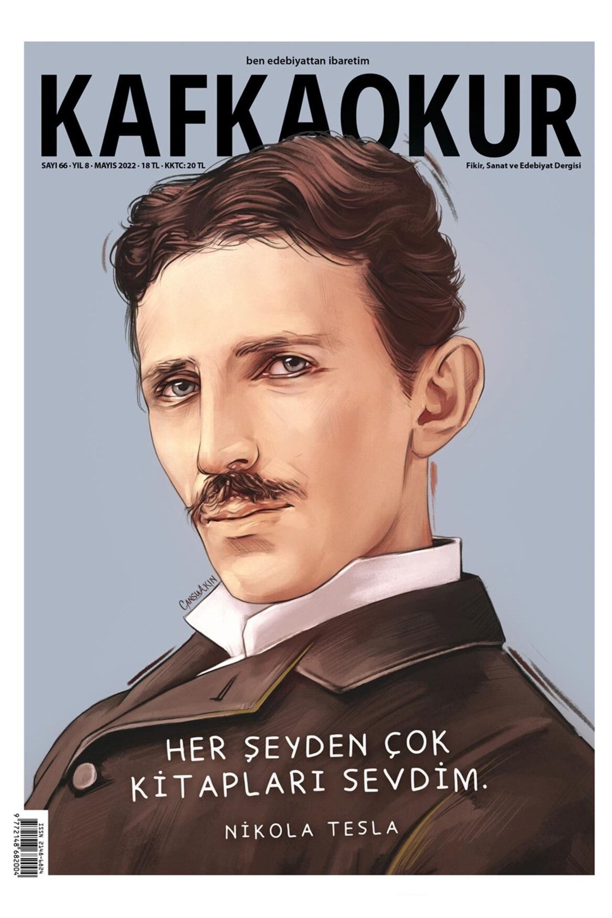 KafkaOkur Dergisi Kafkaokur Sayı 66 - Nikola Tesla - Mayıs 2022