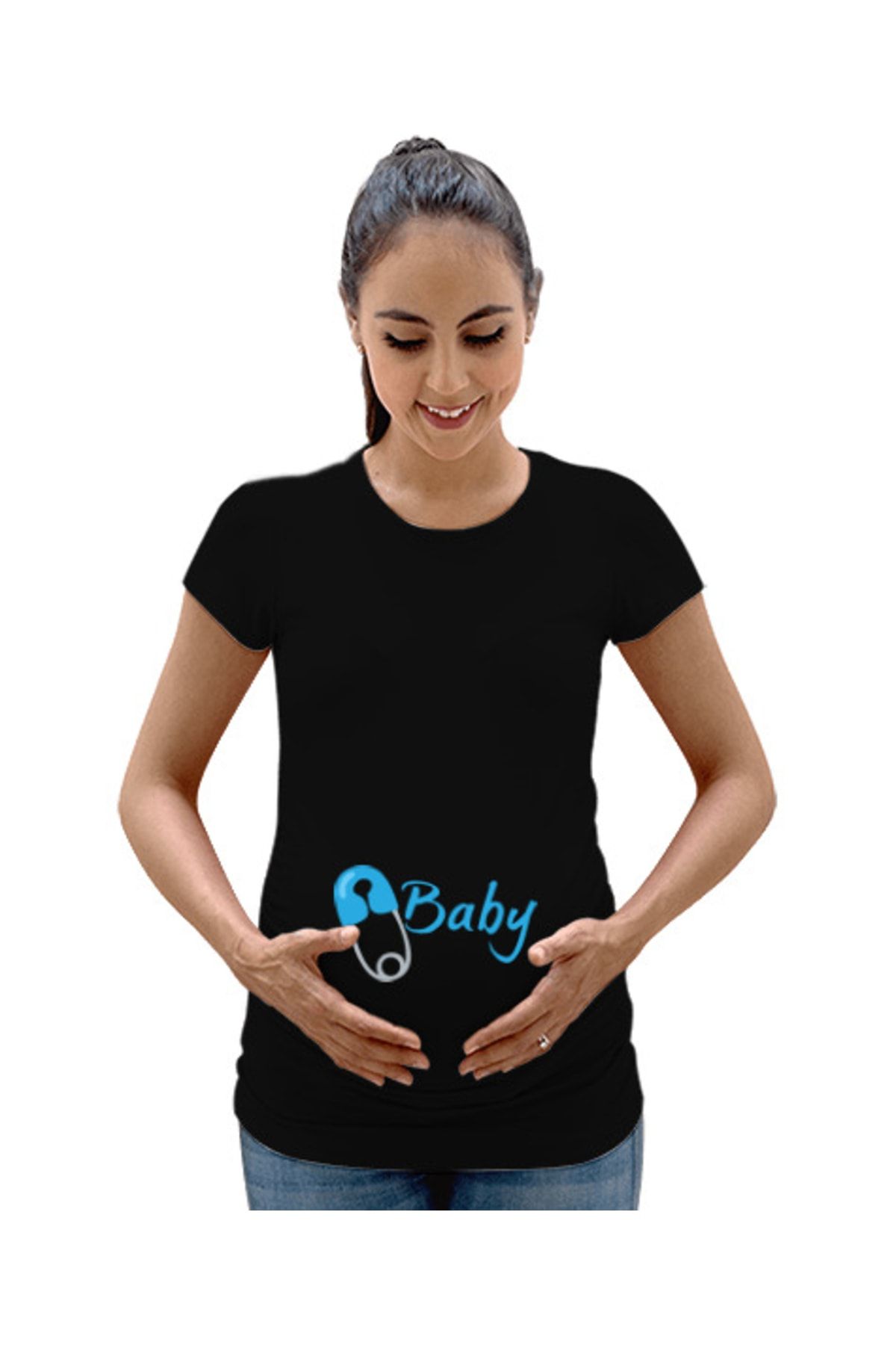 Tisho Baby Yazılı Kadın Hamile Tişört