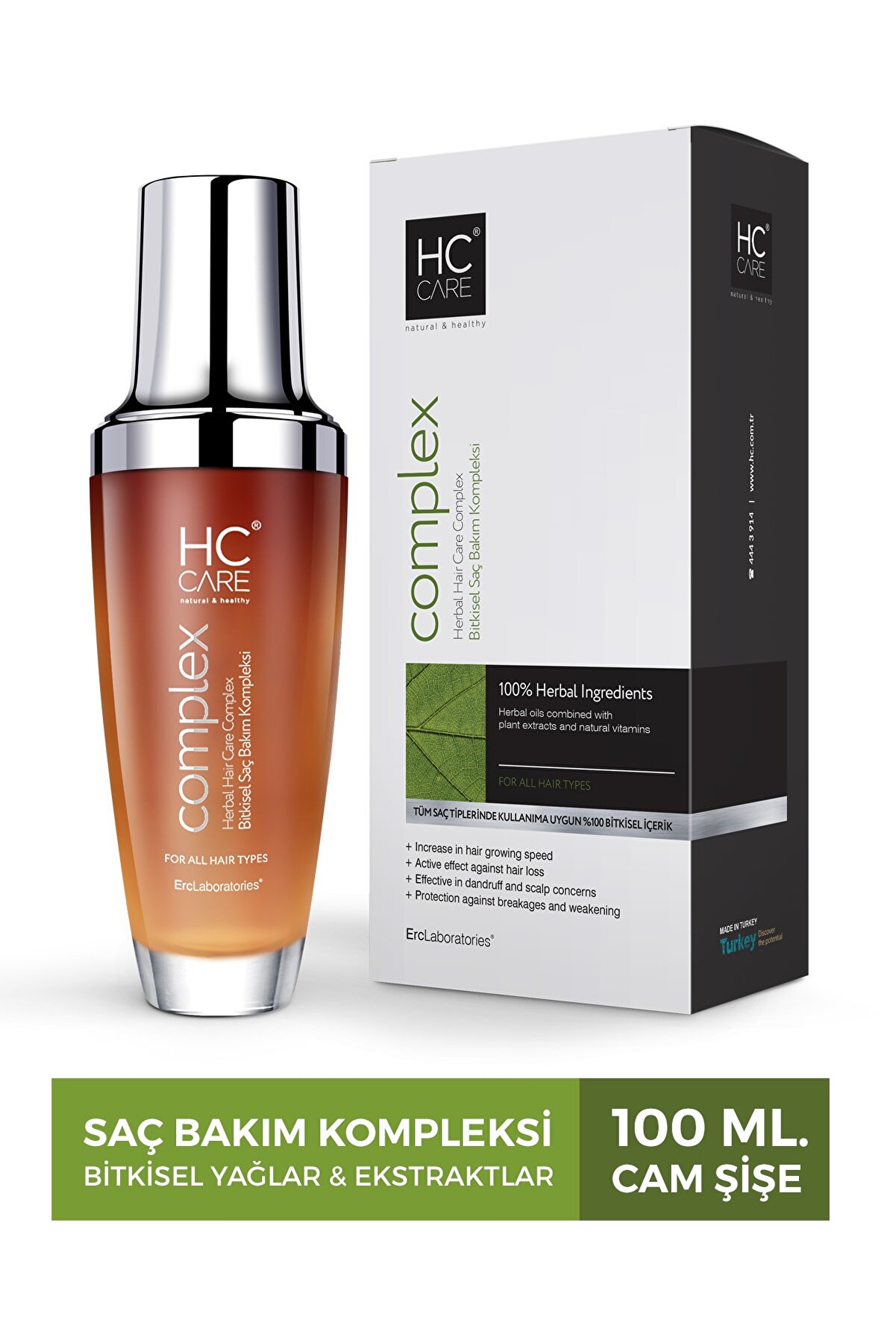 HC Care Complex Bitkisel Saç Bakım Kompleksi - 100 ml