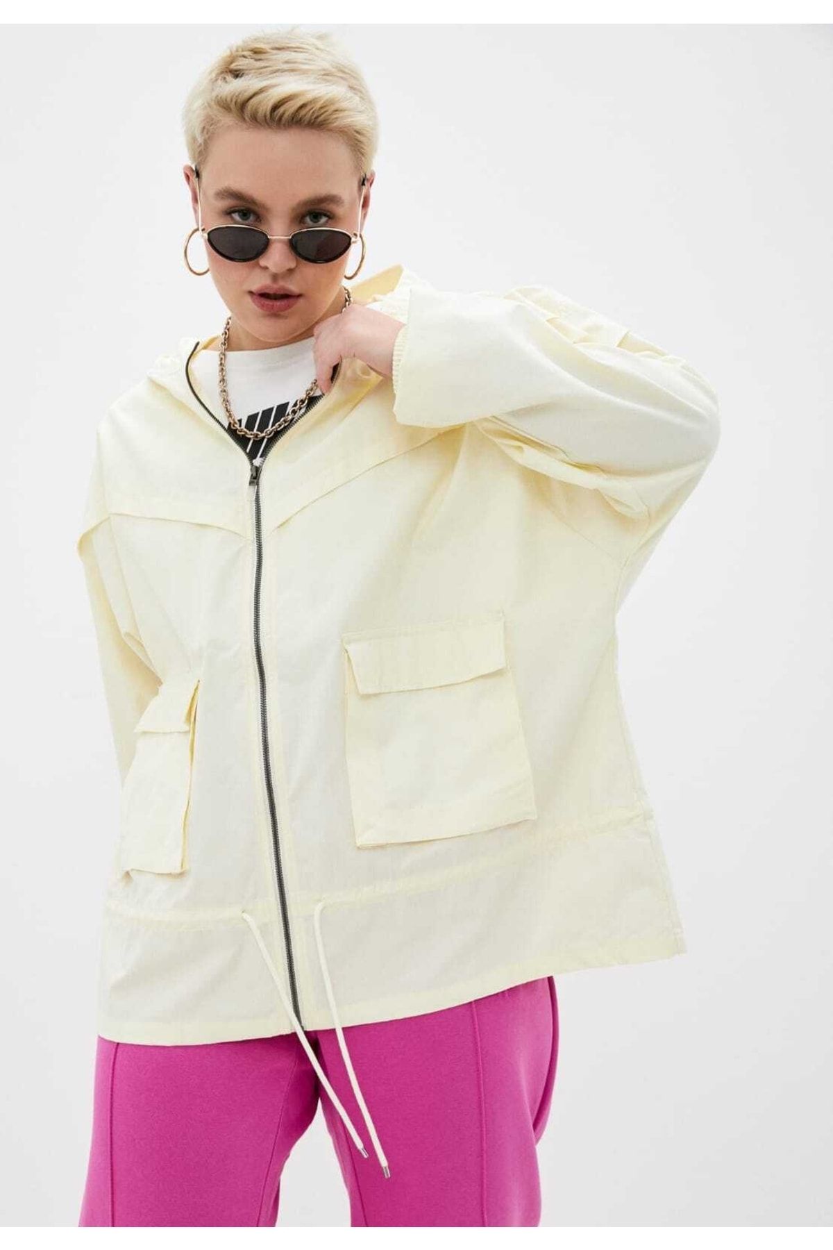Nike Sportswear Icon Clash Windrunner Canvas Kadın Ceket (ower Size )