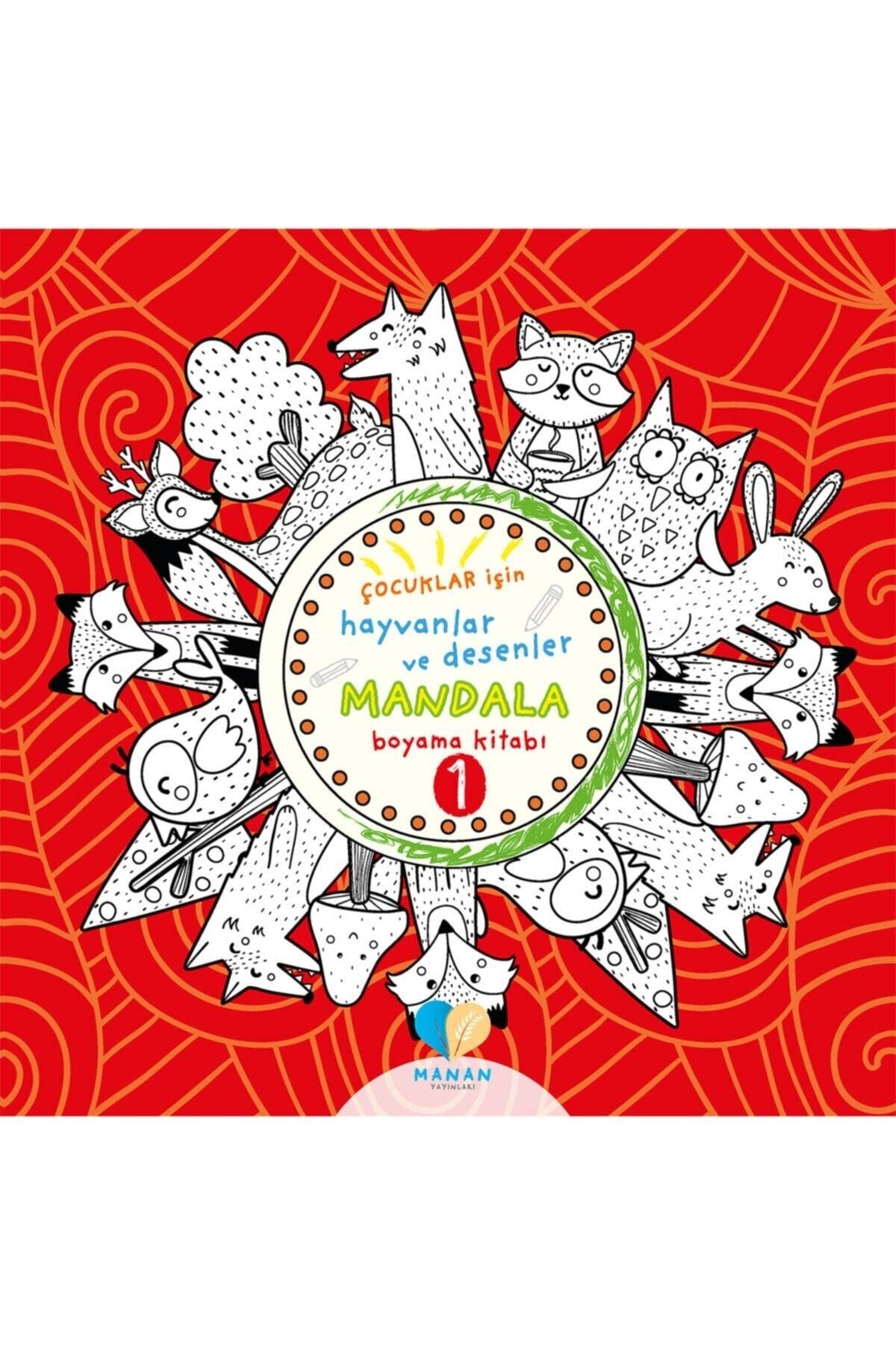 Mor Elma Yayıncılık Çocuklar Için Hayvanlar Ve Desenler Mandala Boyama Kitabı-1
