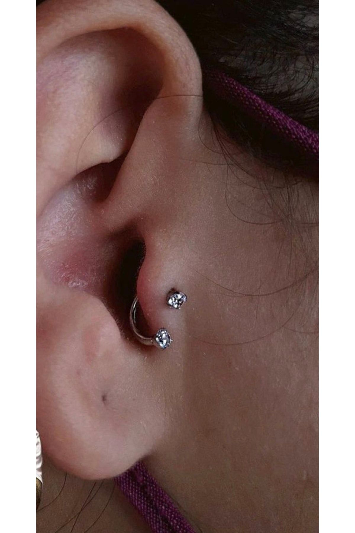 Çelik Tragus Rook Kıkırdak Piercingi_1