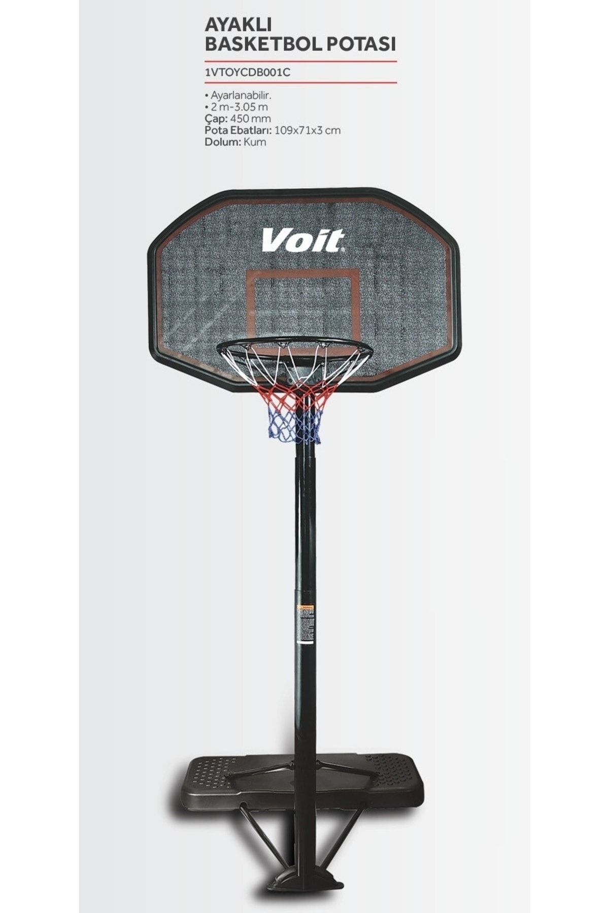 Voit Cdb001c Ayaklı Basketbol Potası ( 3,05mt)
