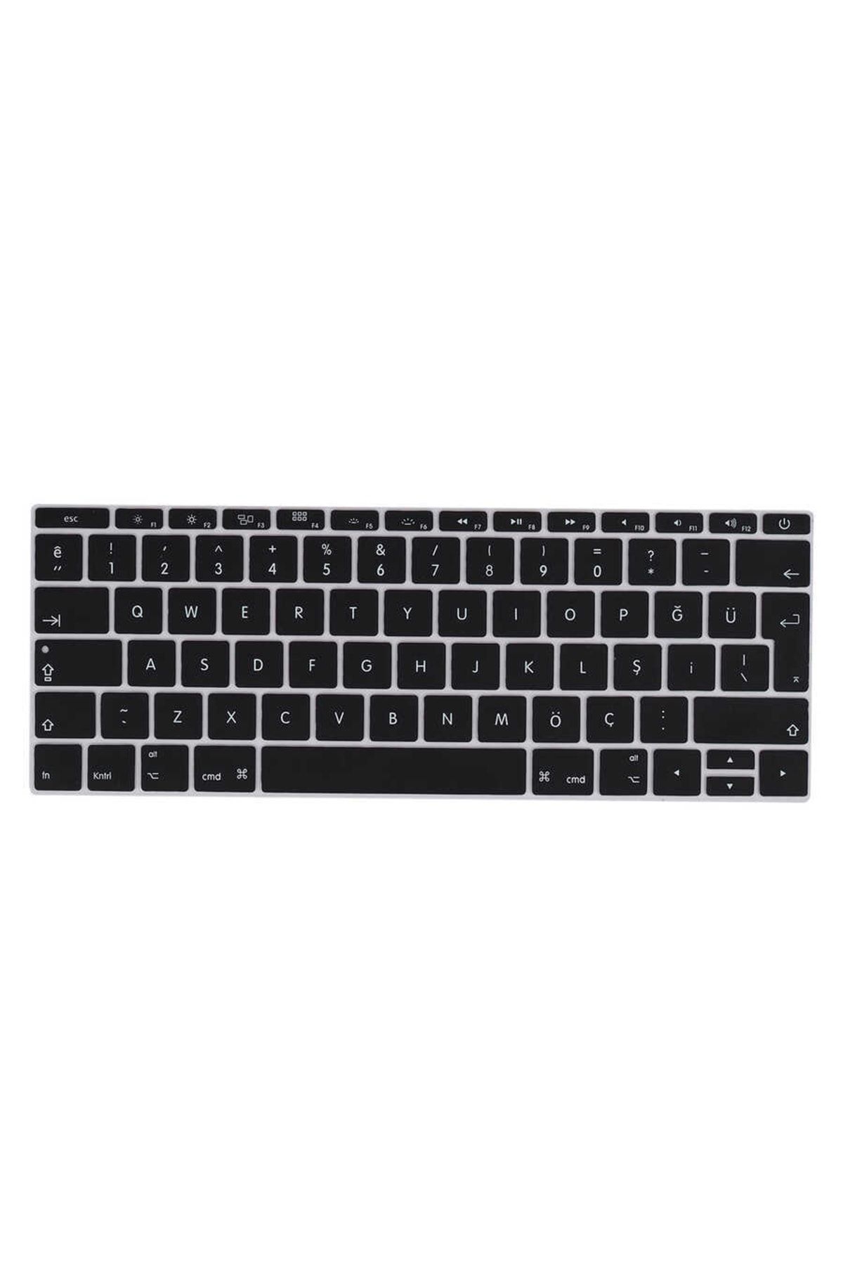 UnDePlus Macbook 12' Uyumlu Retina A1534 Q Klavye Koruyucu Silikon Ped