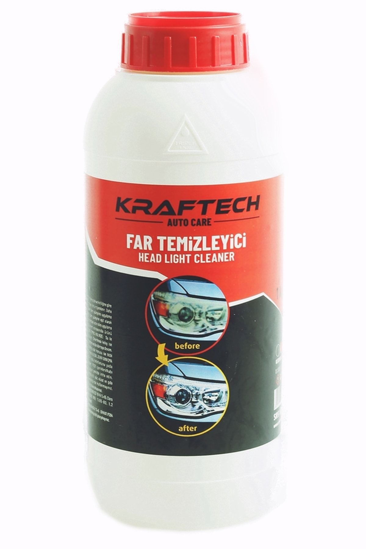 Kraftech Yeni Nesil Araba Far Temizleme Sıvısı Far Temizleme Solüsyonu Kloroform Uyumlu 1 Kg