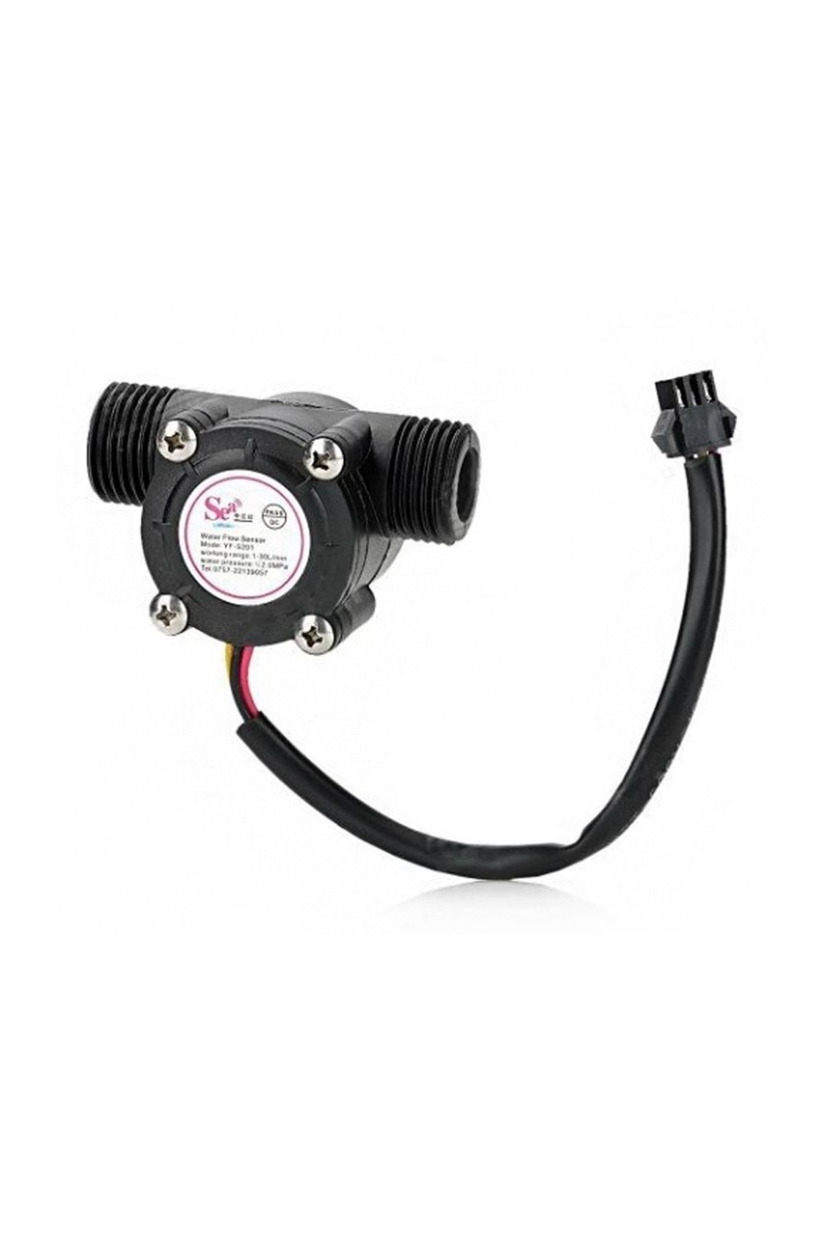 ROBİZ Yf-s201 Su Akış Sensörü Sıvı Akım Sensörü 1-30l/dk 2.0mpa Su Sayacı Akış Ölçer Kalorimetre