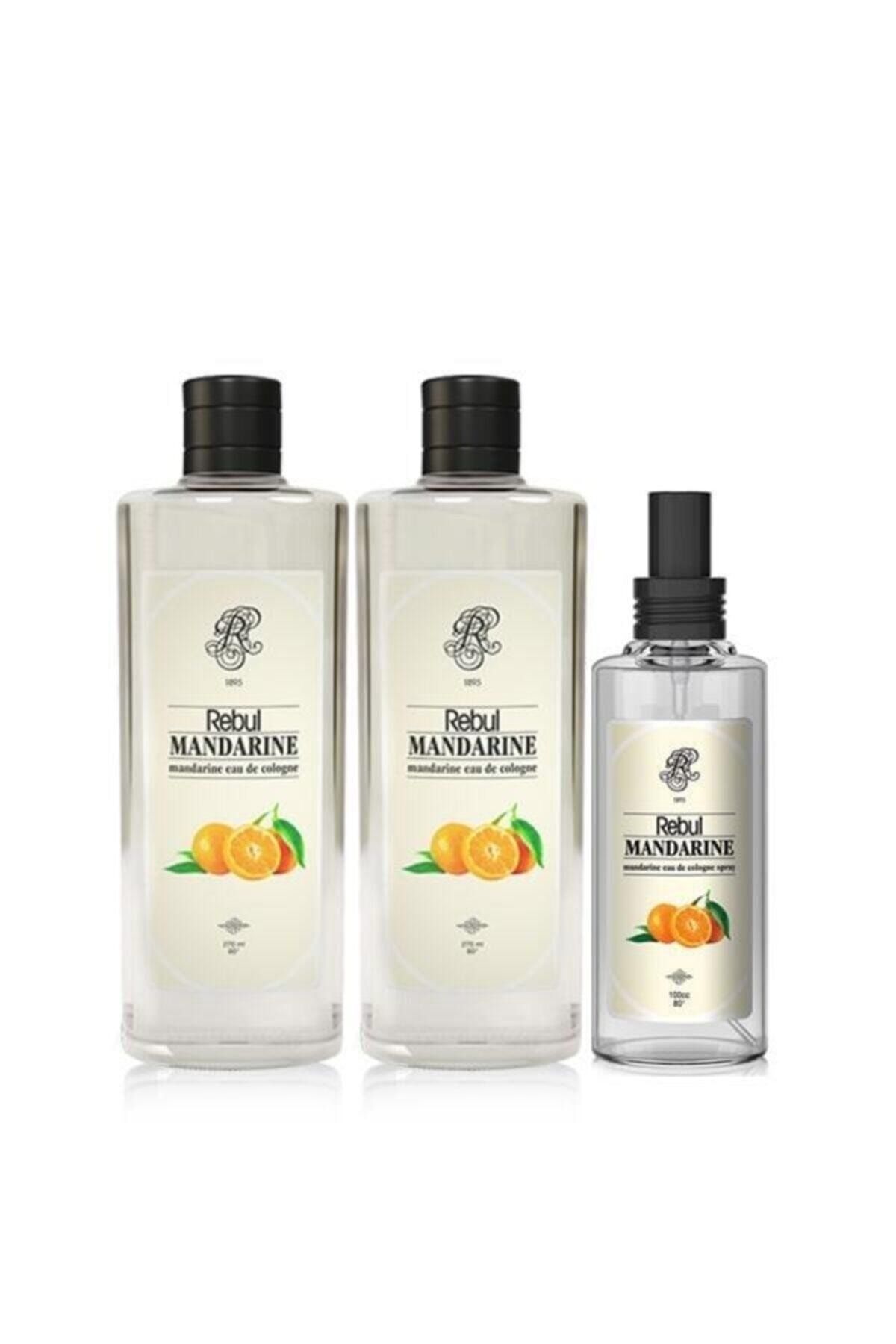 Rebul Mandarine 2 Adet 270 ml Ve Mandarine 100 ml Kolonya Seti