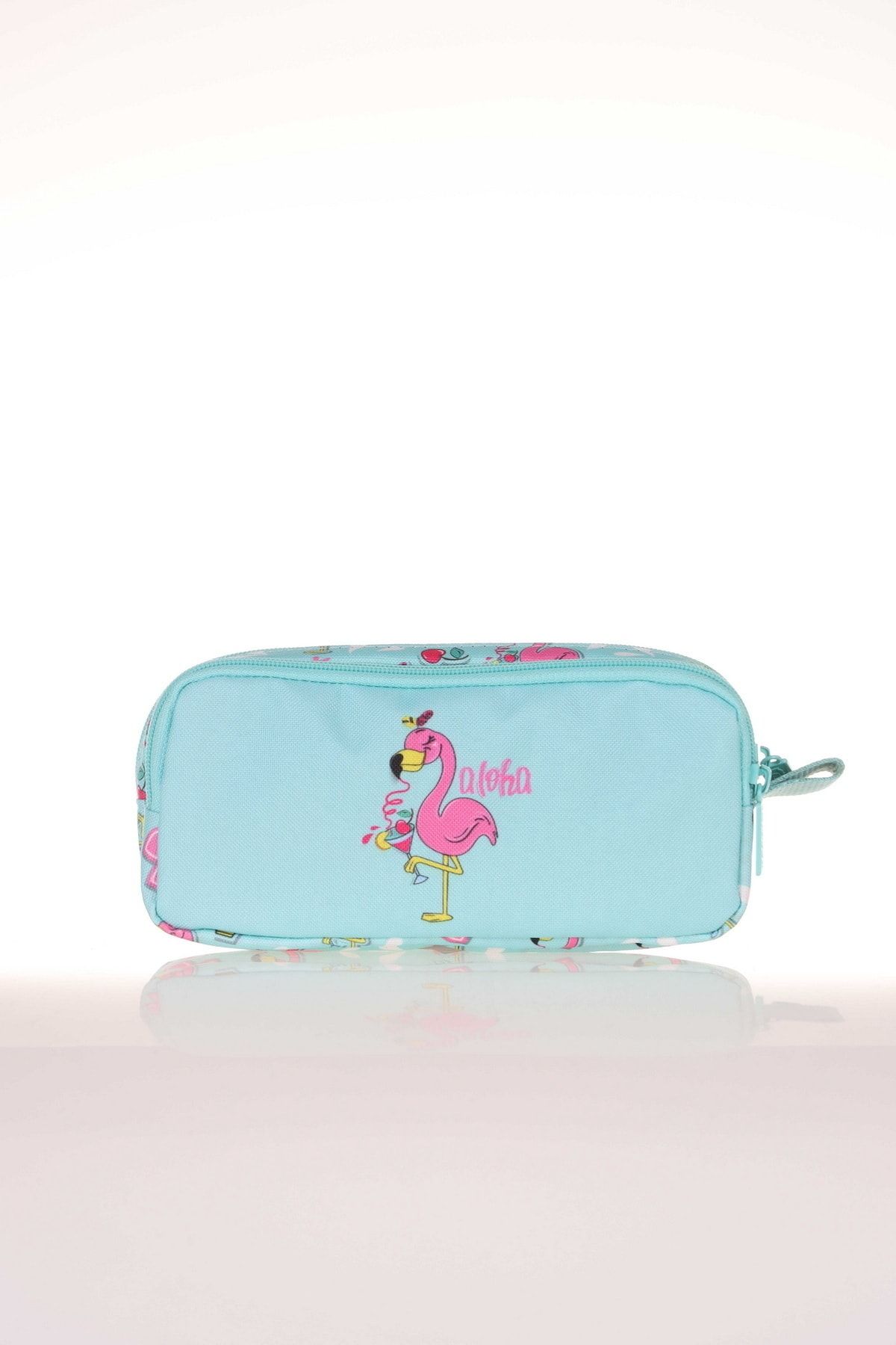 Kaukko Kids & Love Flamingo Aynalı Taşlı Kalem Kutusu 24x15x15 (l8061)
