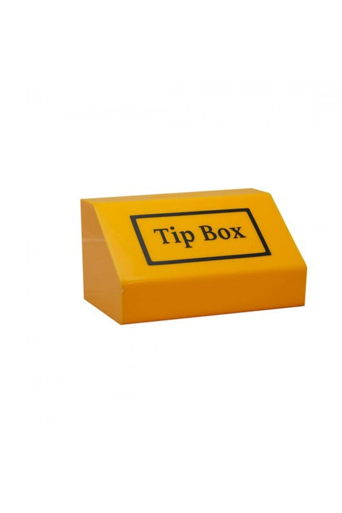 DİNAMİK Asma Kilitli Pleksi Tip Box Bahşiş Kutusu Sarı