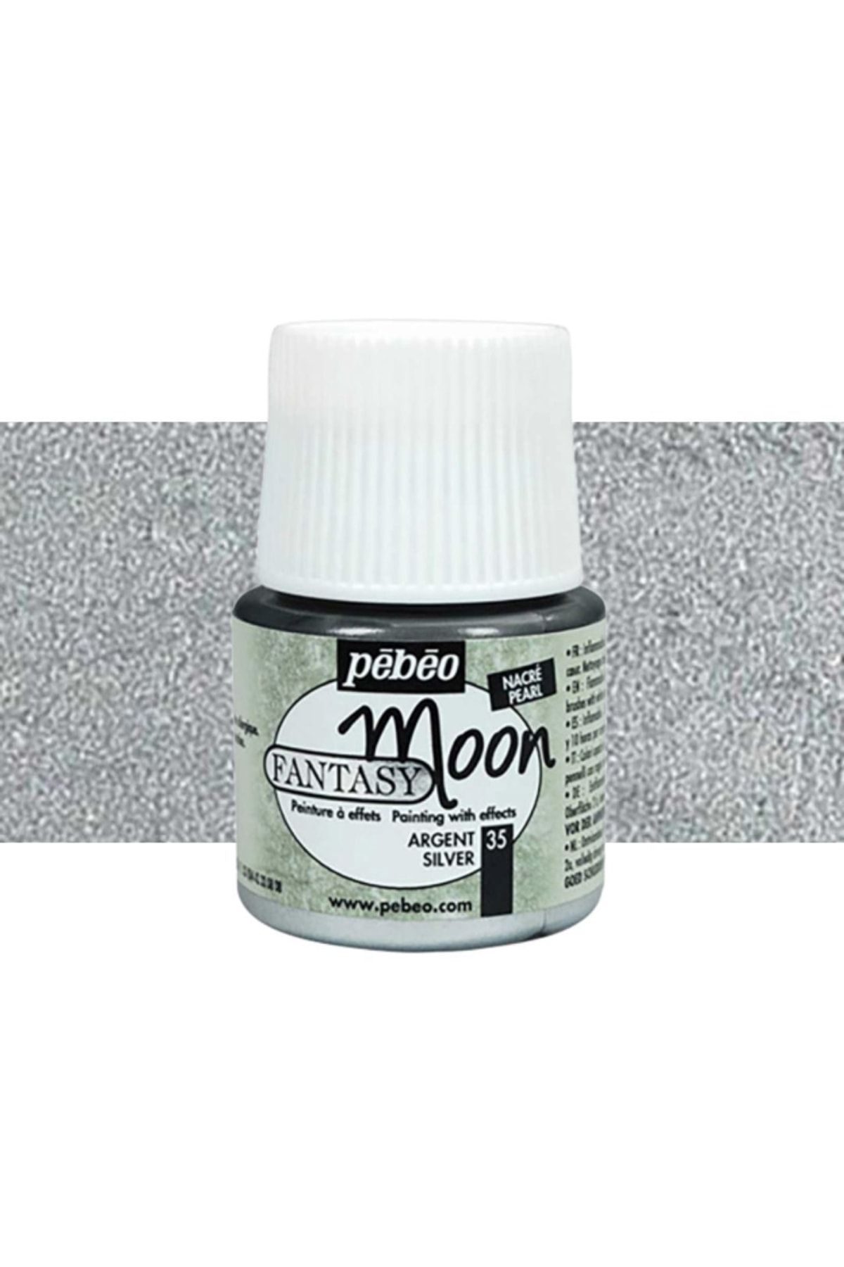 Pebeo Fantasy Moon Hobi Boyası 45ml Silver 35