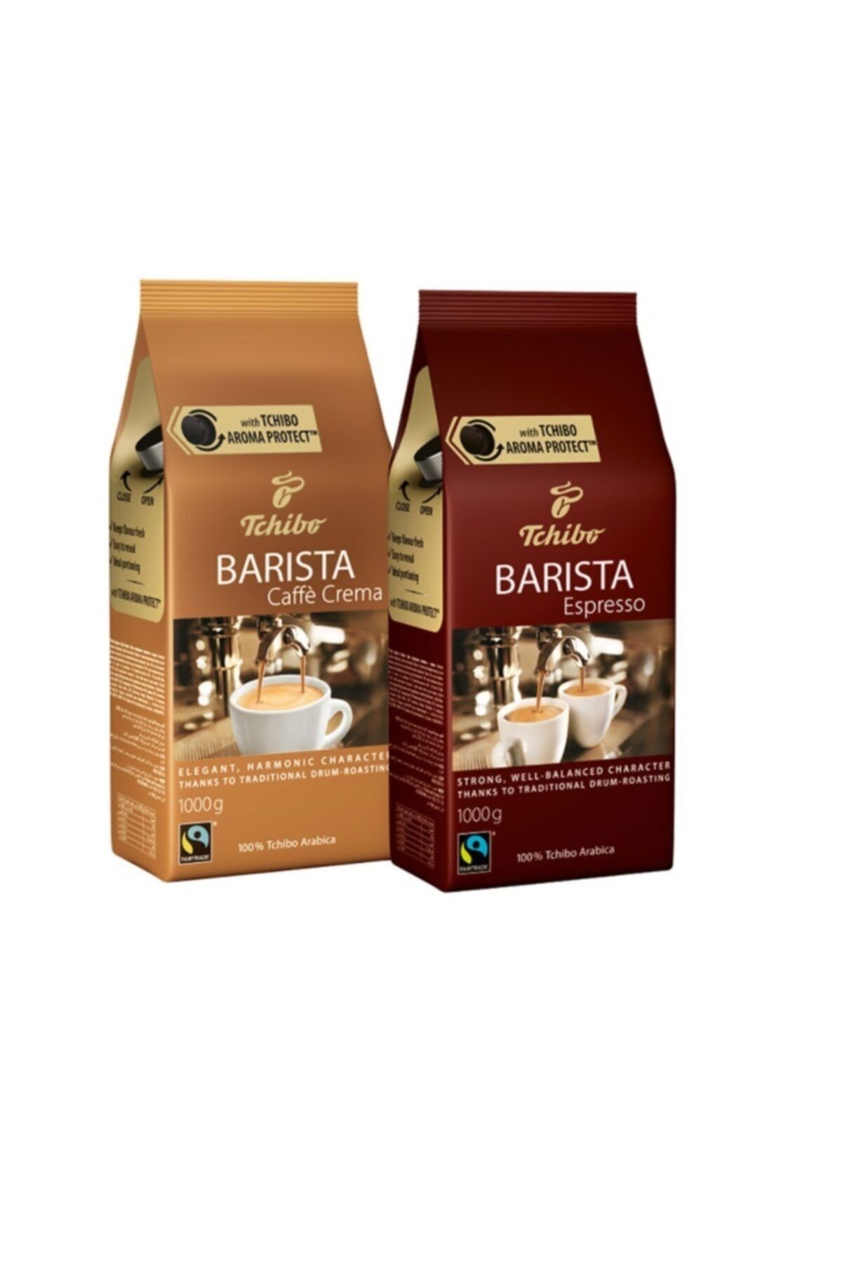 Tchibo Barista Serisi Espresso + Crema Çekirdek Kahve 1000 Gr 2'li Set
