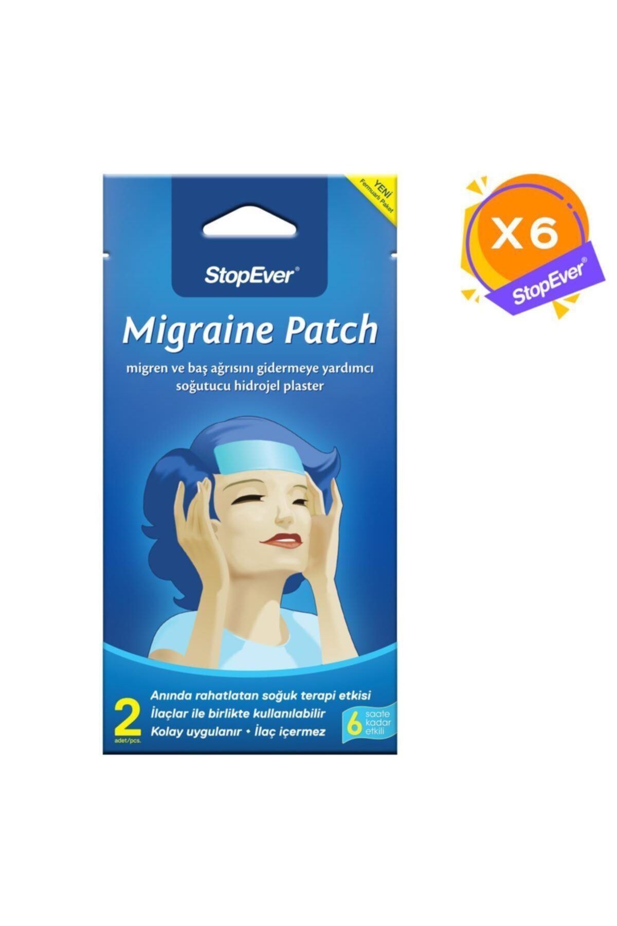 StopEver Migraine Patch - 6x2 Adet