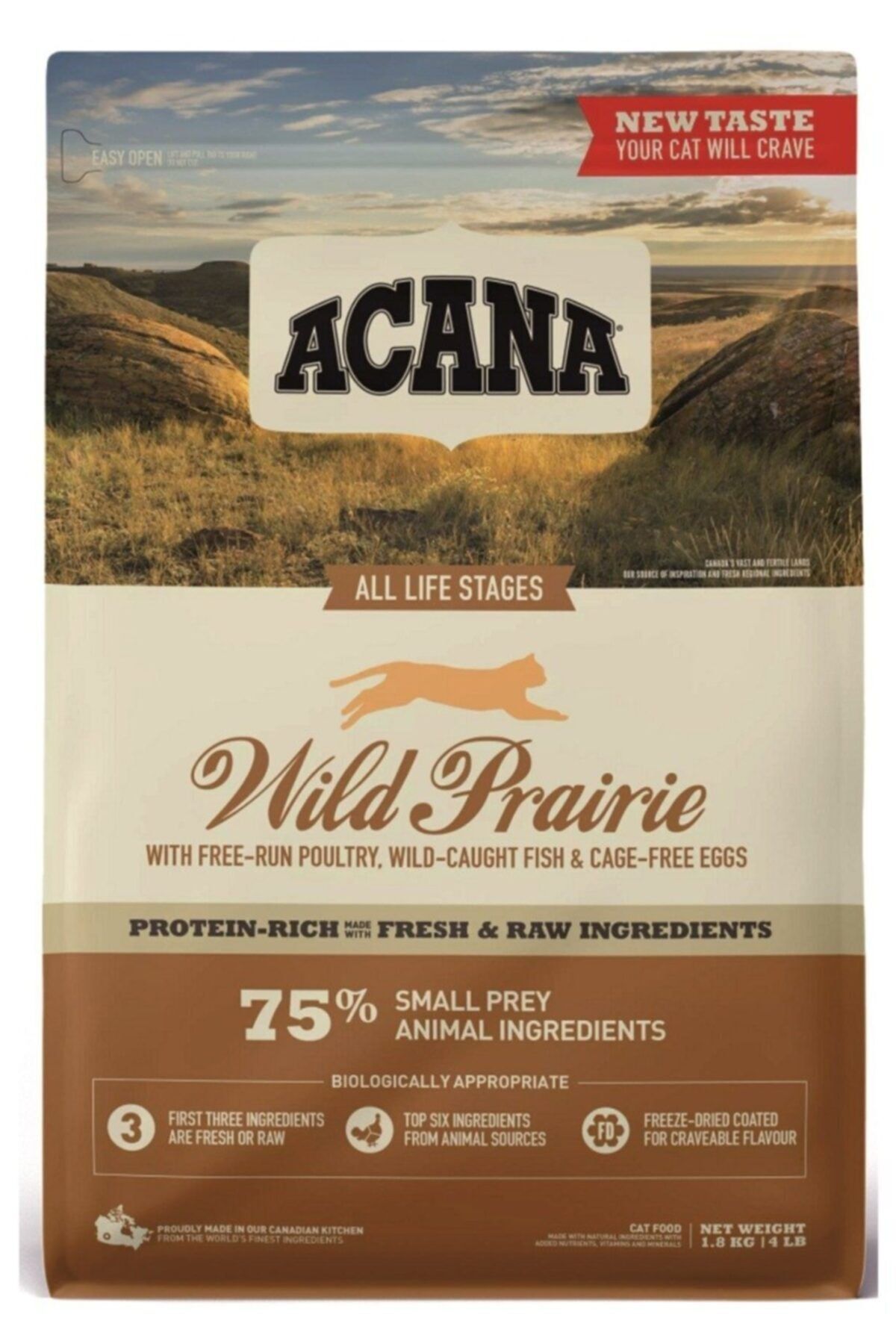 Acana Wild Prairie Kedi Maması 4,5kg - Tüm Irk Ve Yaşam Evreleri Için