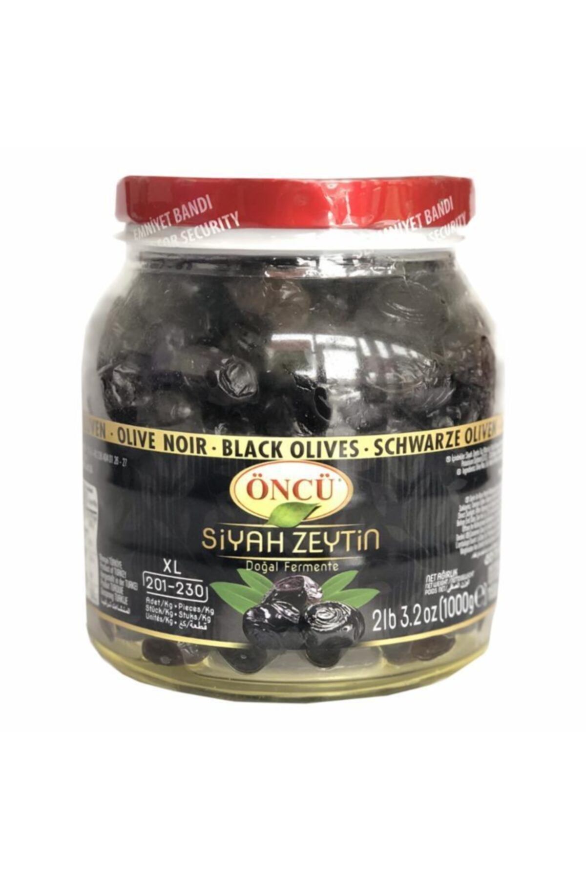 Öncü Oncu Syh Zeytın Siyah Pet 1 kg (xl) 201-260