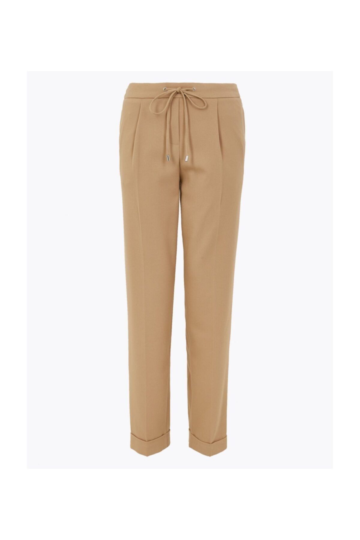 Marks & Spencer Kadın Kahverengi Tapered Leg Pantolon T59006593
